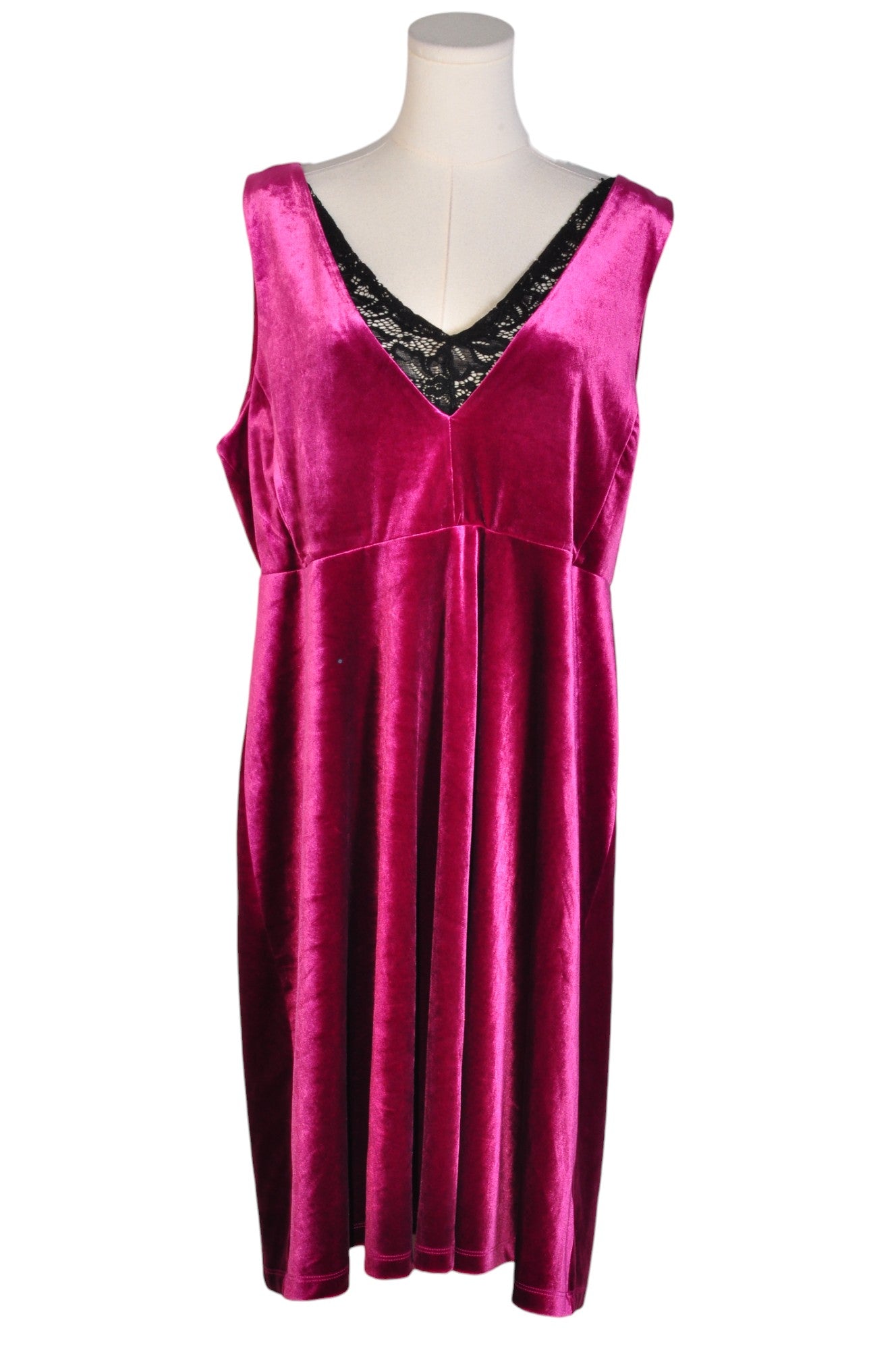 NEW NOIR Stylish Pink XL Women's Drop Waist Regular Fit Dresses