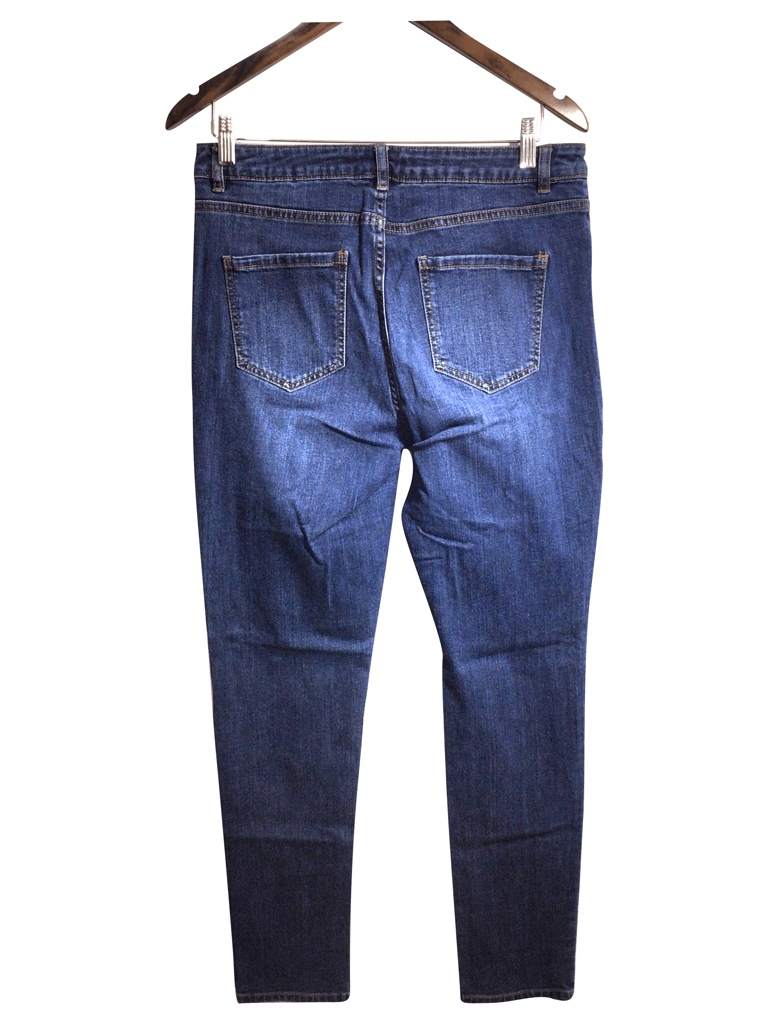 DENVER HAYES Stylish Women's Blue Regular Fit Straight-Legged Jeans - Size 10x32