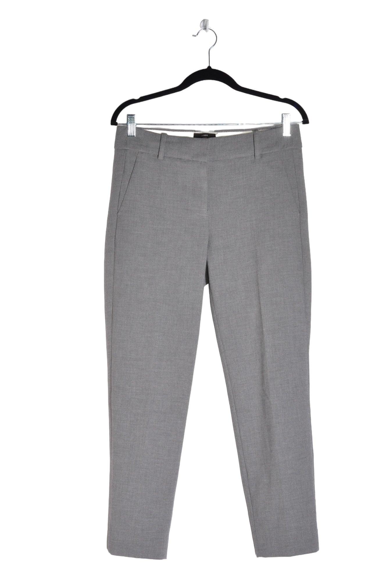 Stylish J. CREW Women's Regular Fit Gray Work Pants - Size 6