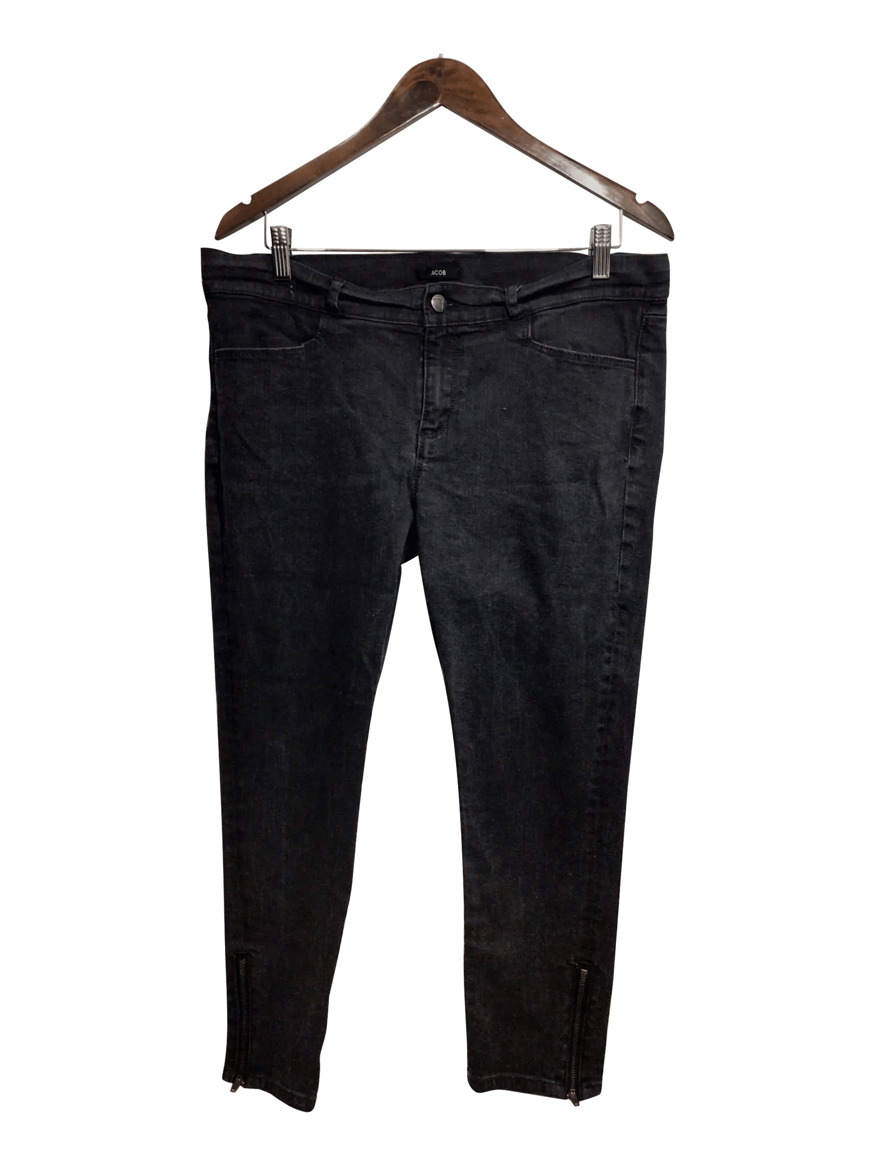 JACOB Stylish Regular Fit Straight-Legged Black Jean - Size 32