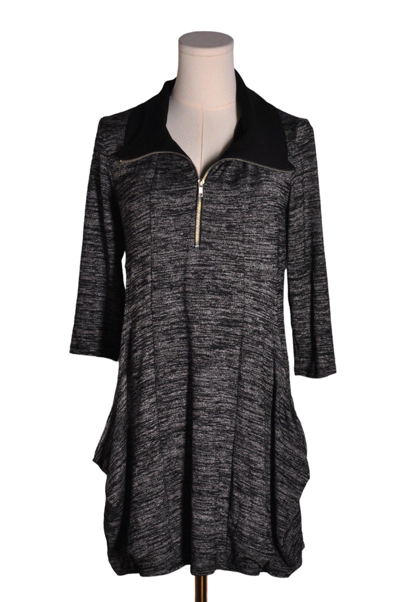 CLIENTELE Stylish Women's Black Regular-Fit Shirt Dress - Size S