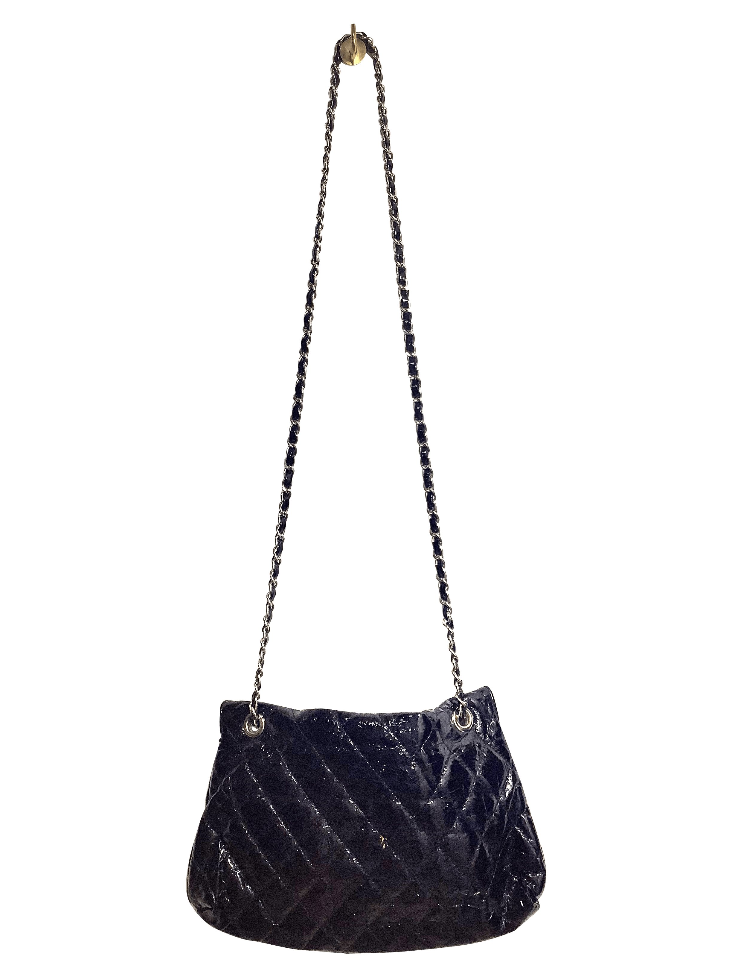 Stylish BROWNS Second - Hand Women's Regular - Fit Black Handbag - Size S
