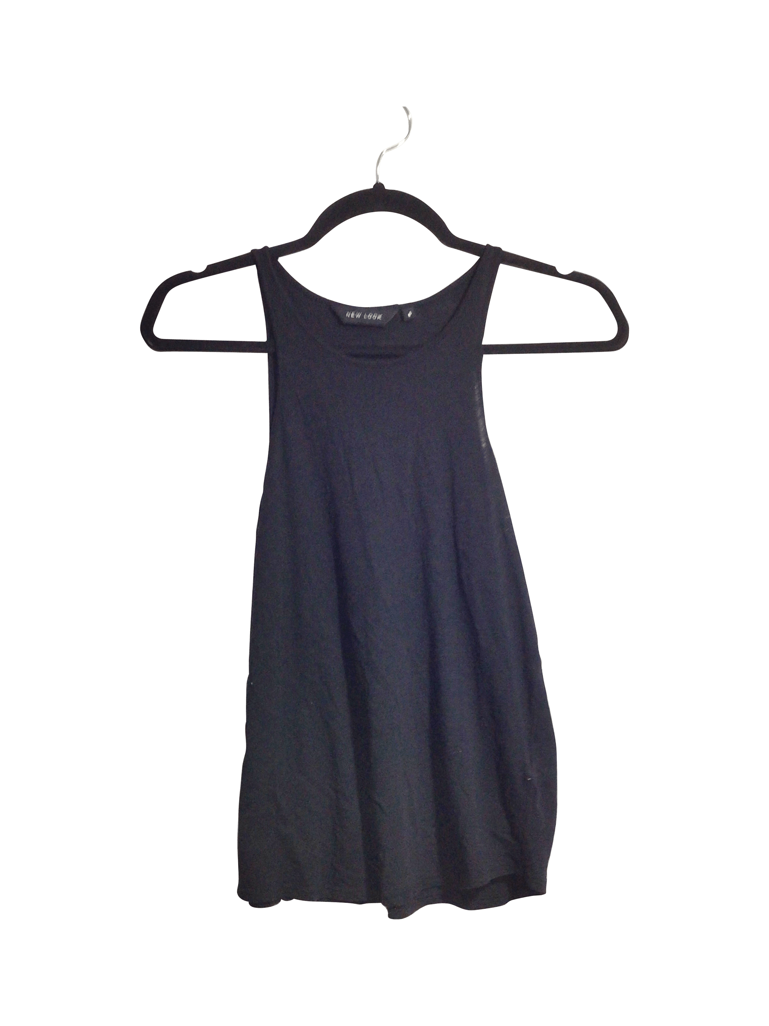 Stylish NEW LOOK Women's Regular Fit Black Tank Tops - Size 6