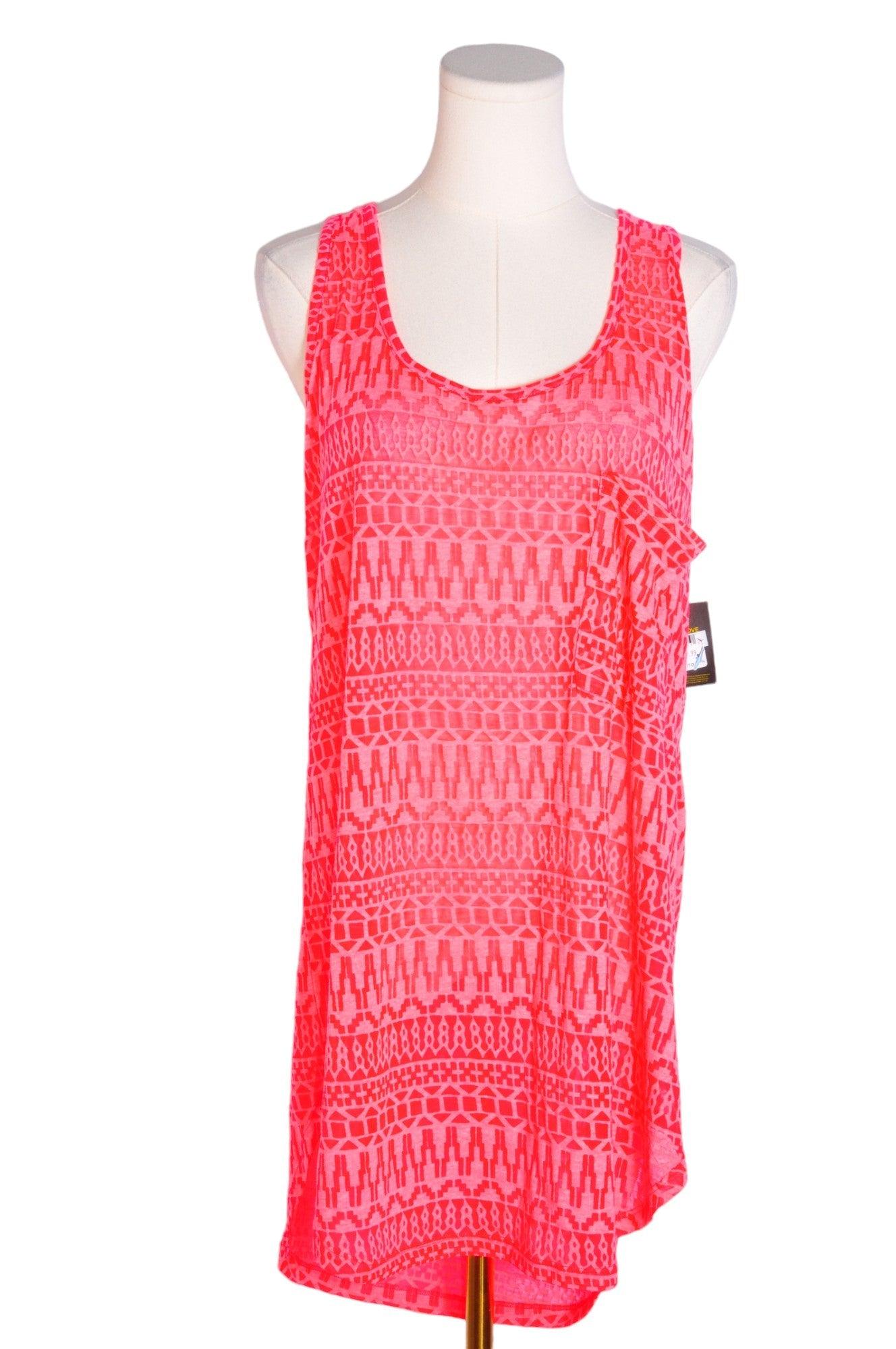 BODY GLOVE Stylish Pink Women's Regular Fit Shirt Dress - Size XL