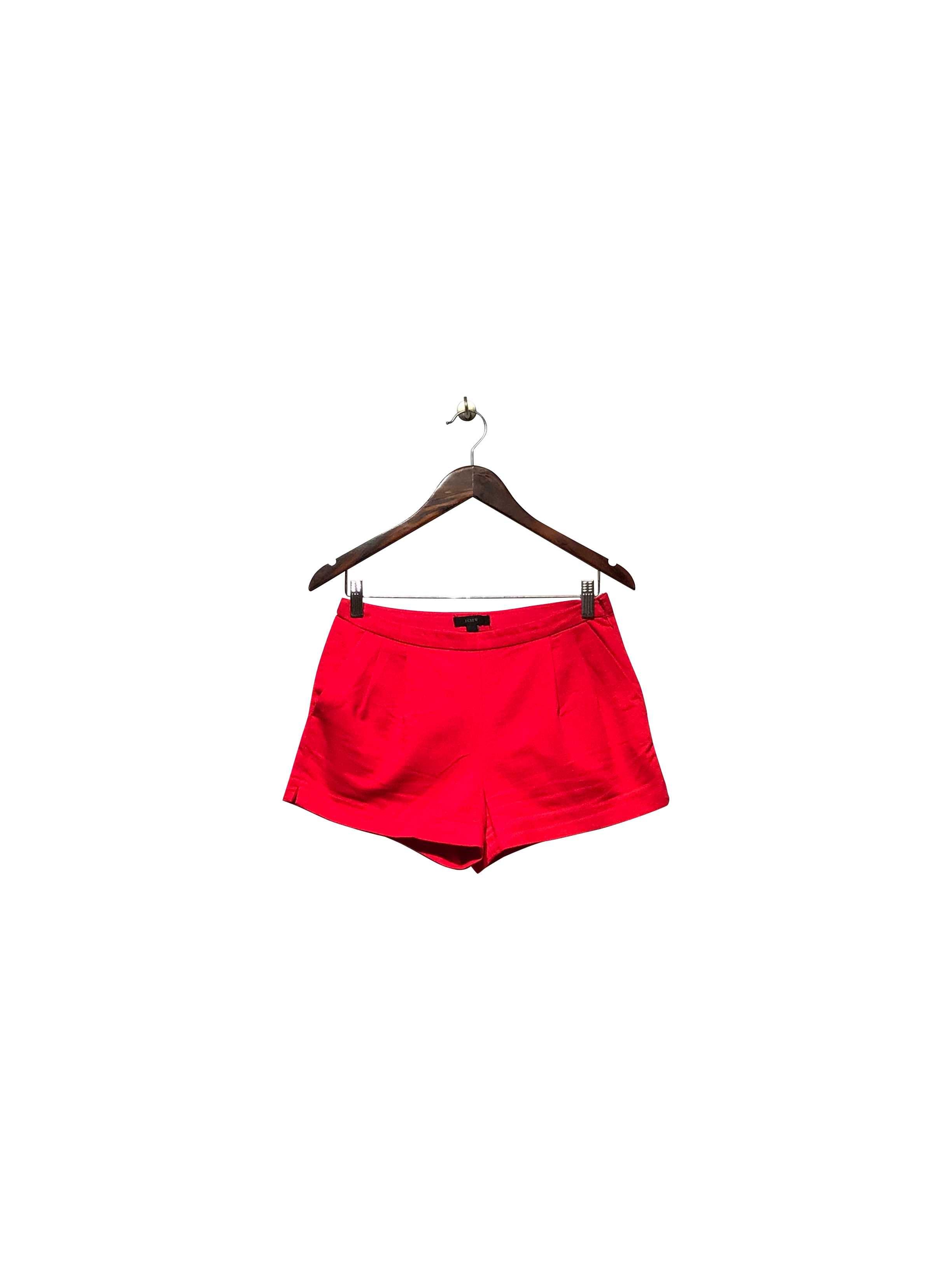 J. CREW Stylish Regular Fit Red Pant Shorts - Size 2