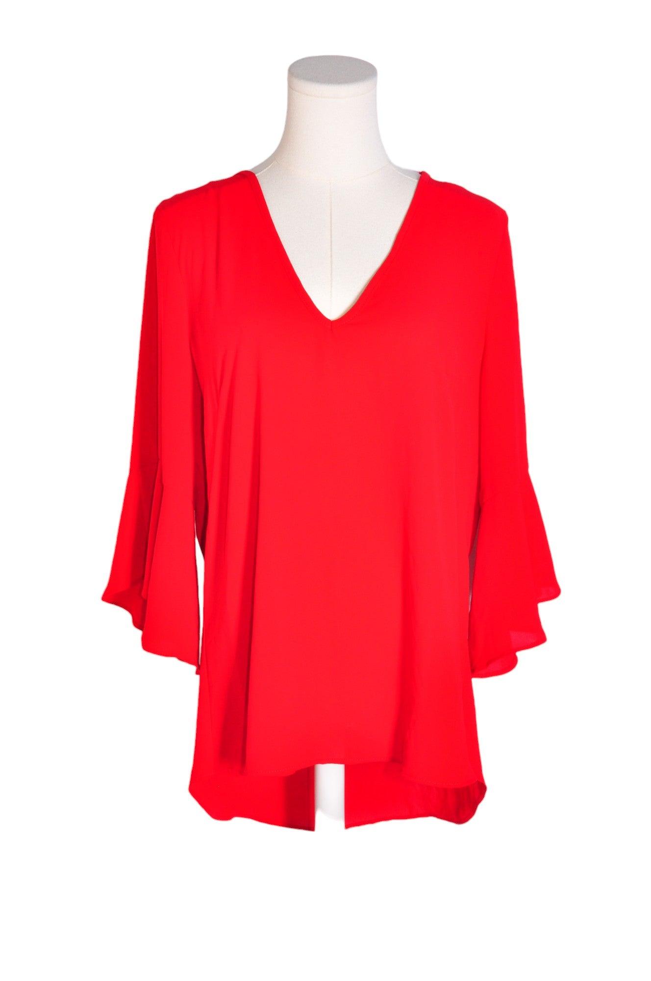 Stylish CHATEAU Women's Regular Fit Red Blouse - Size L