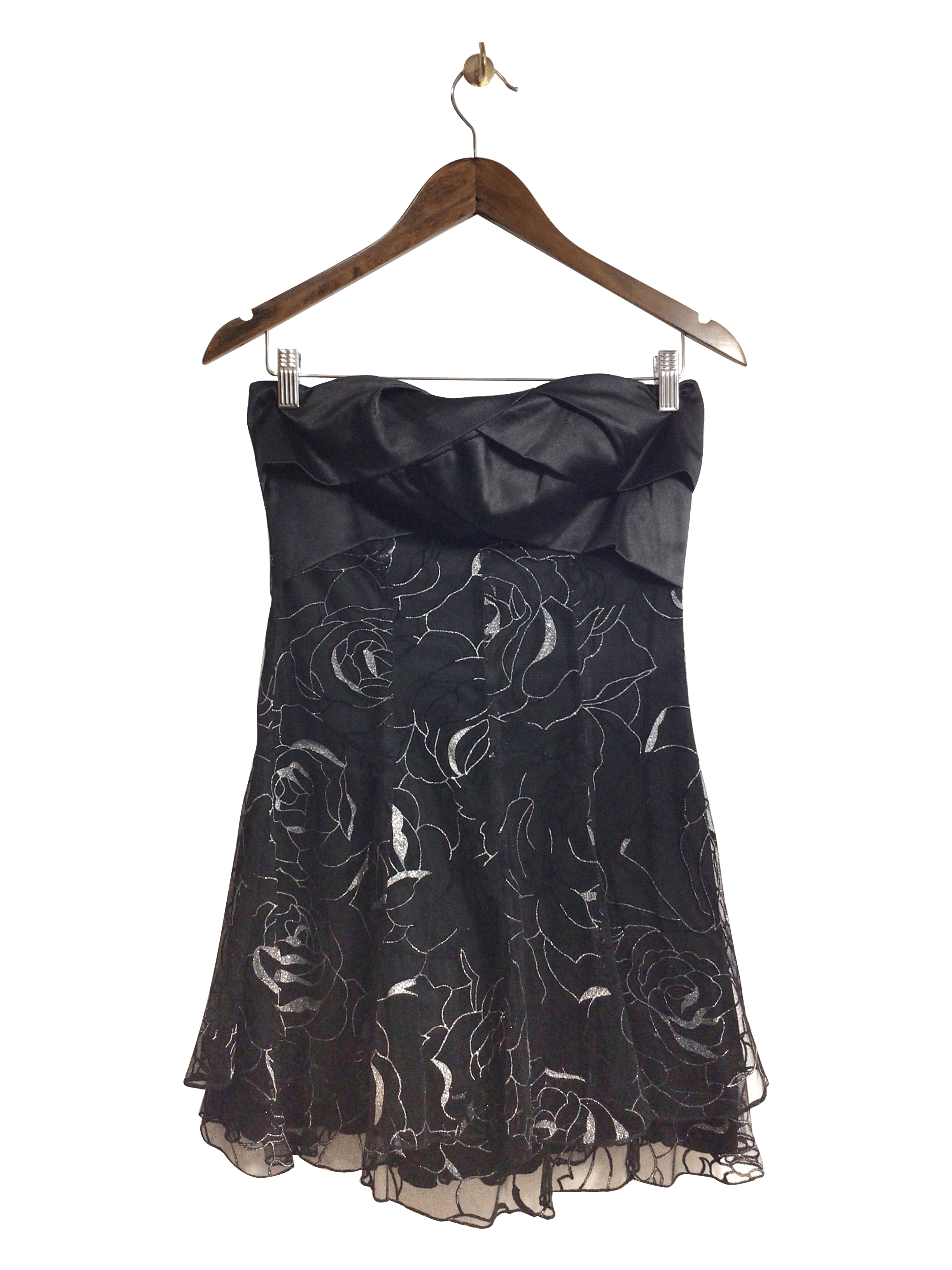 Stylish MYSTIC Women's Black Regular Fit Mini Dress - Size M