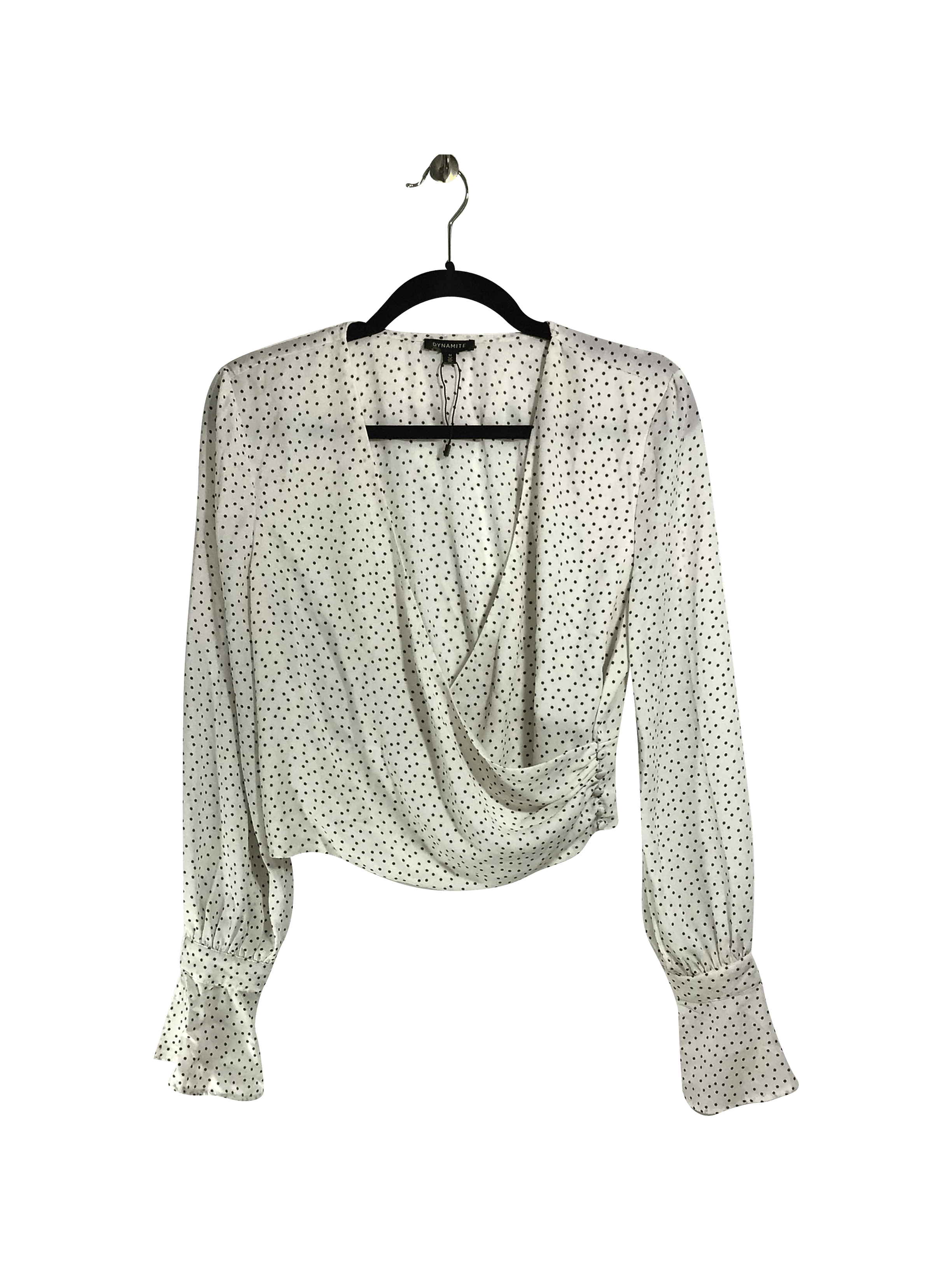 Stylish DYNAMITE Women's White Regular Fit Blouse - Size M