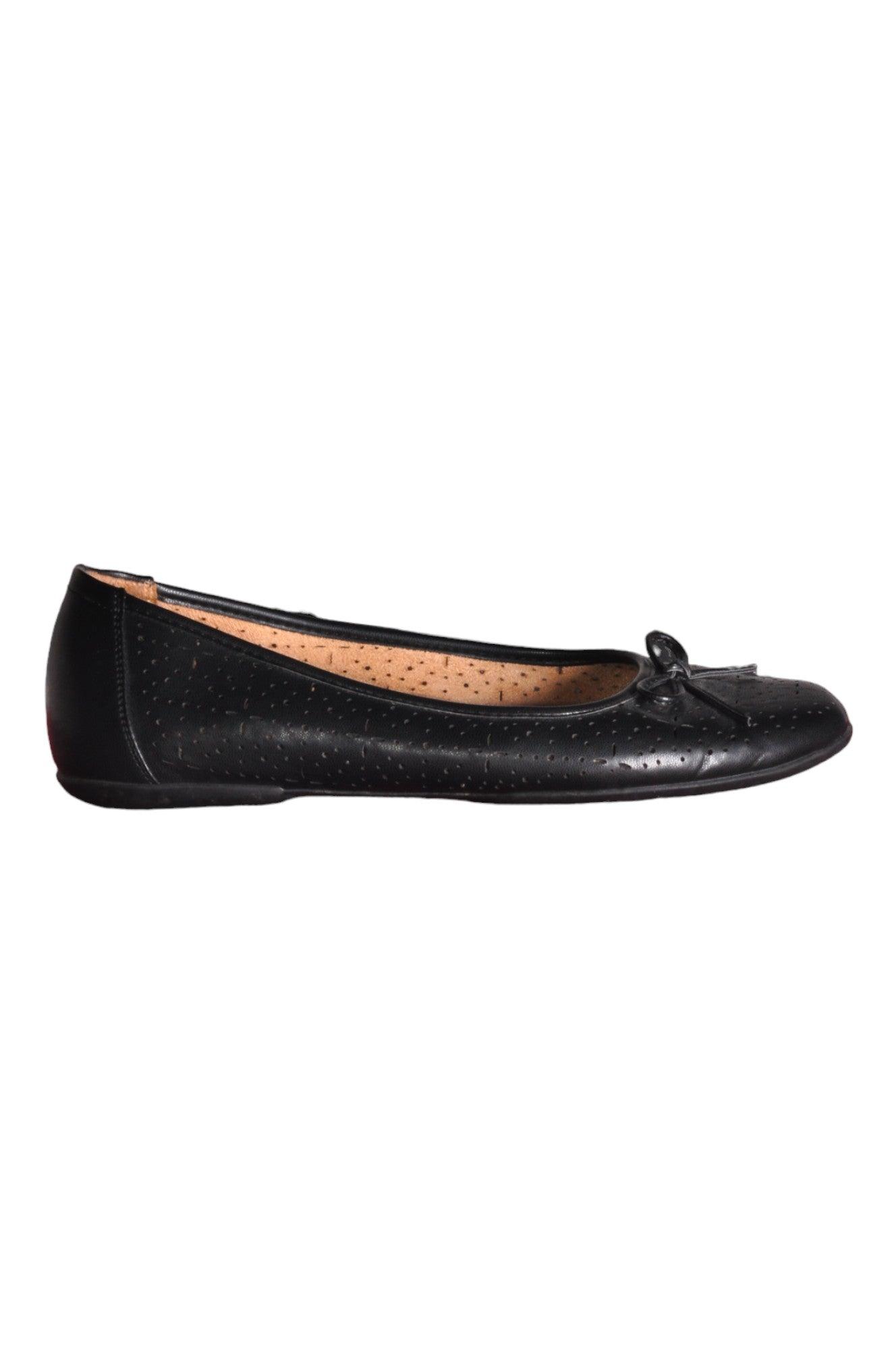 NATURALIZER Stylish Women's Black Flat Shoes - Regular Fit, Size 10