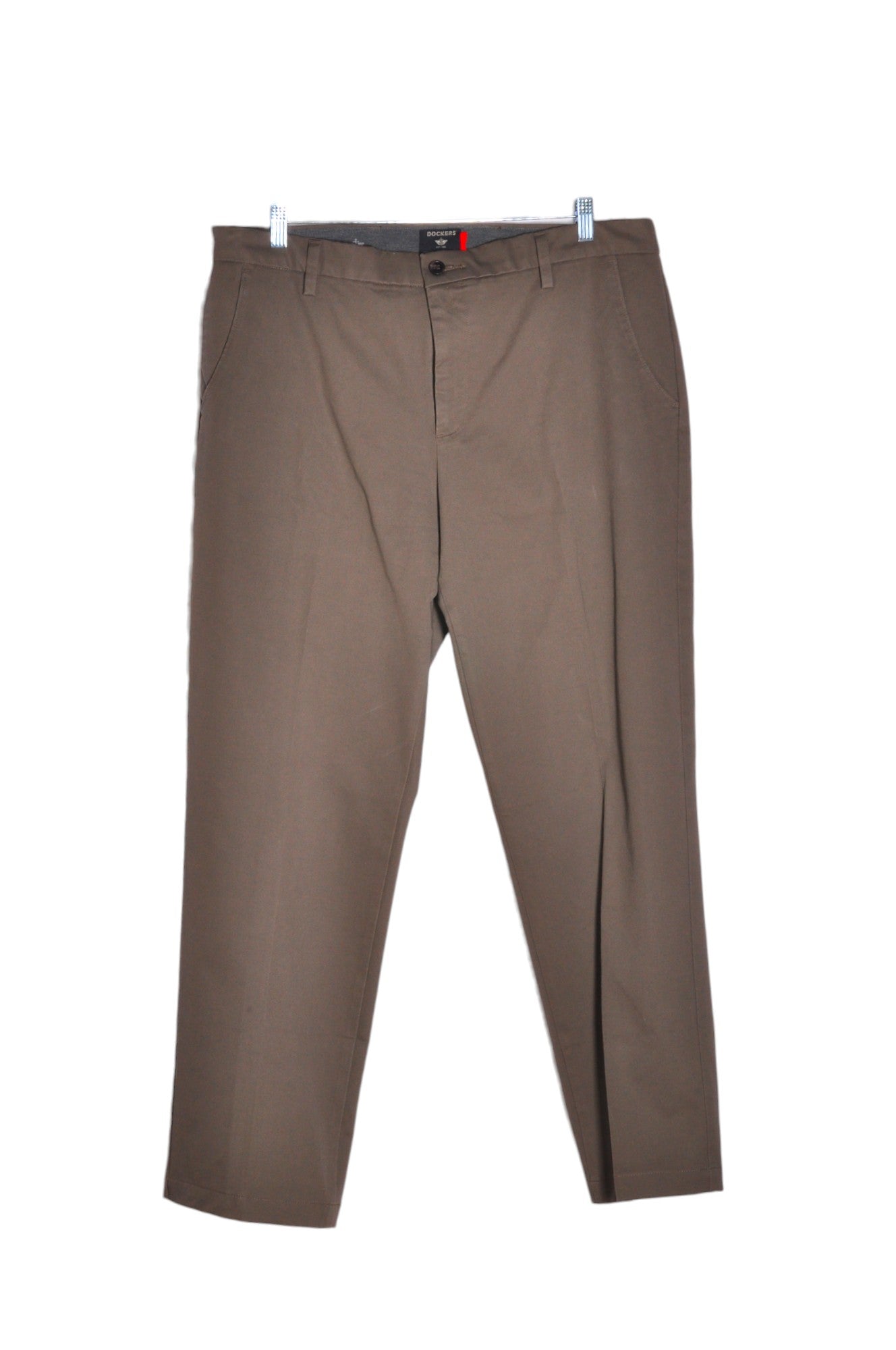 DOCKERS Stylish Women's Brown Regular Fit Work Pants - Size 38