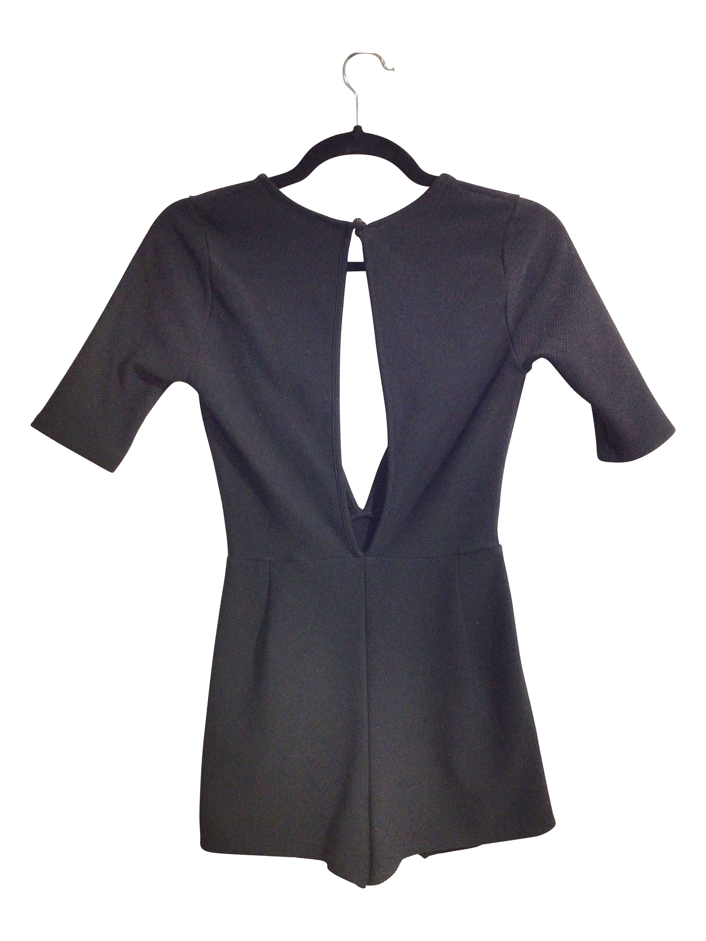 NECESSARY CLOTHING Stylish Women's Black Mini Dress - Regular Fit, Size S