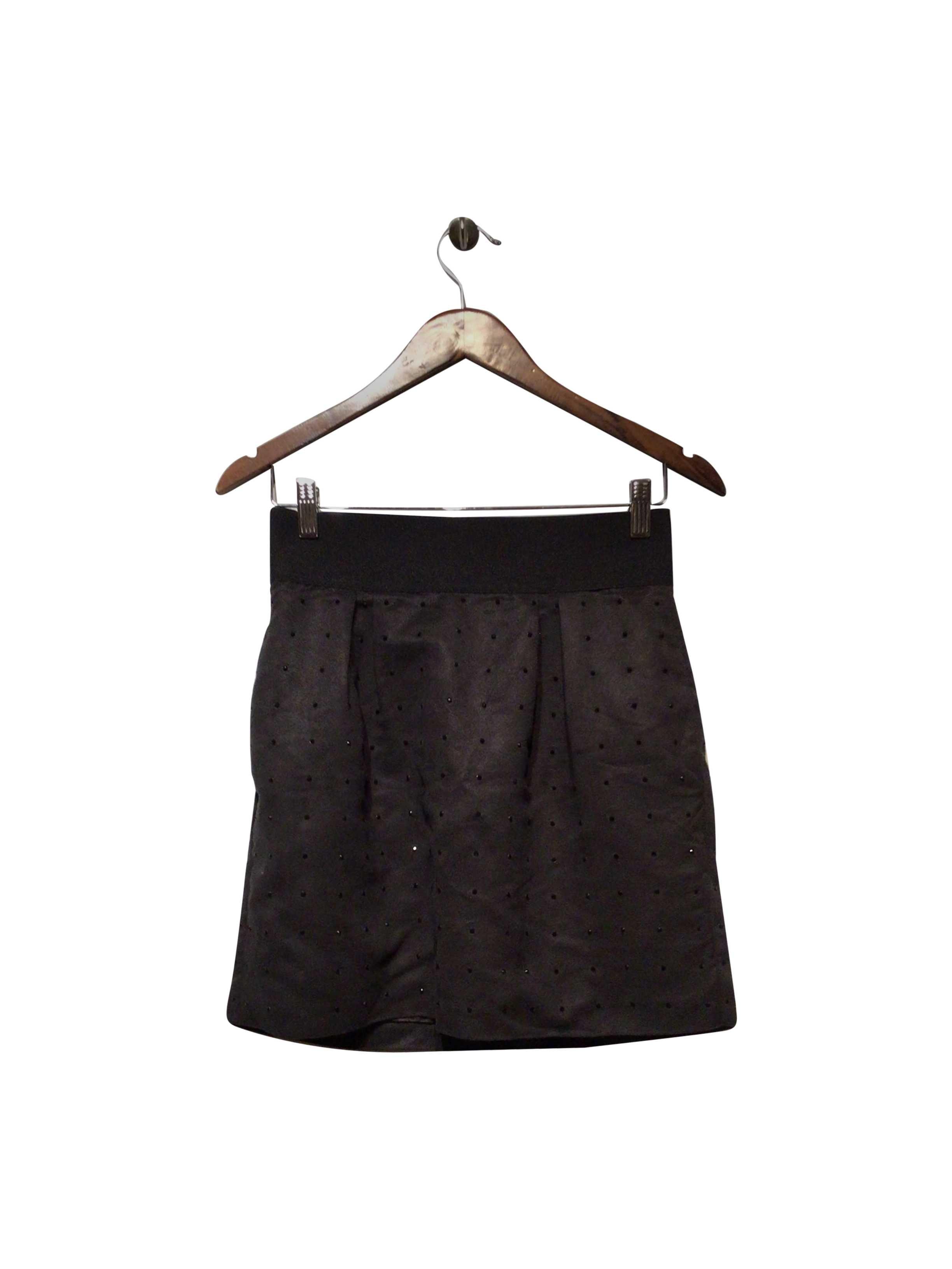CLUB MONACO Stylish Regular Fit Black Skirt - Size 4