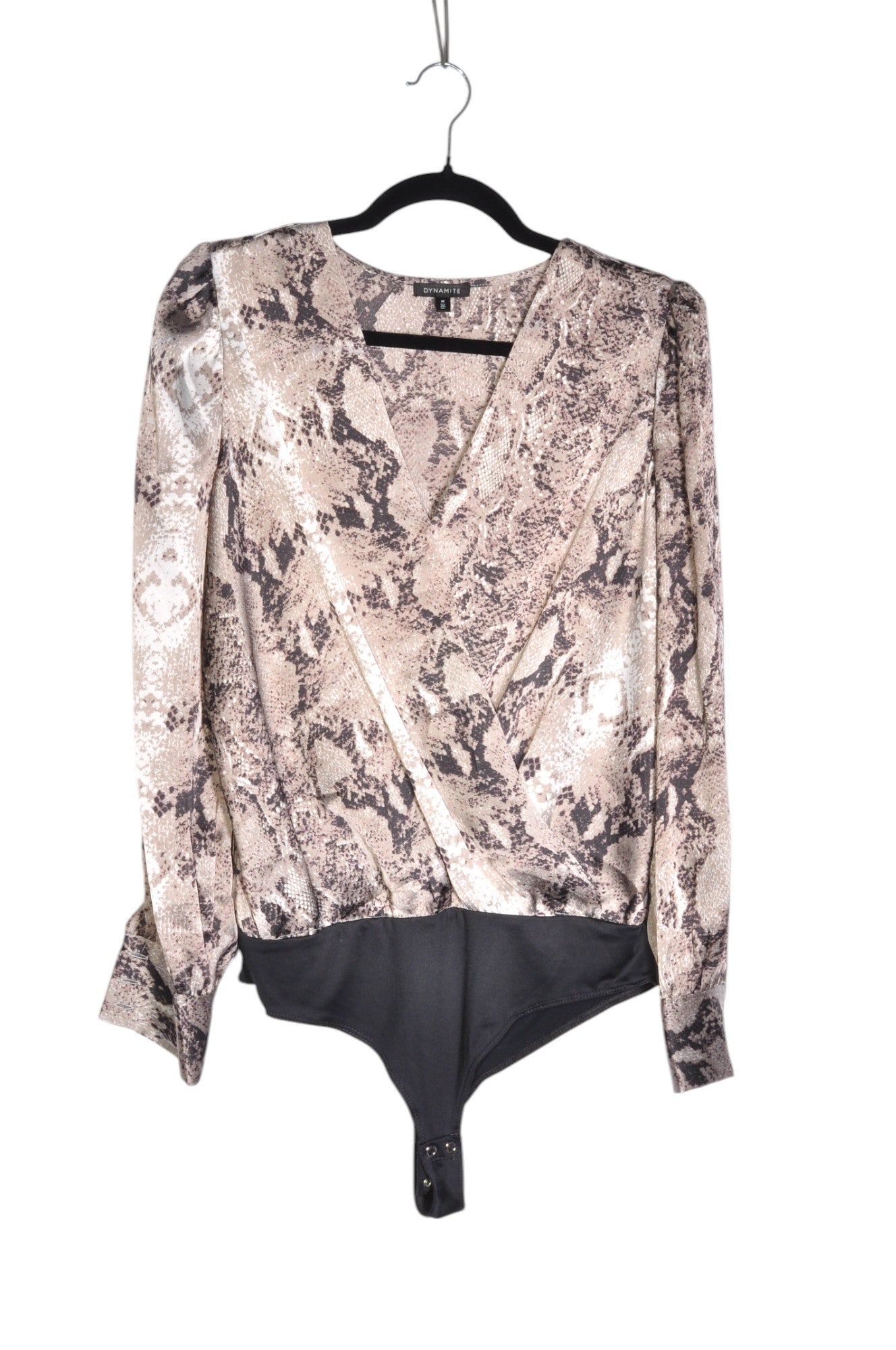 DYNAMITE Stylish Women's Gray Regular Fit Bodysuit - Size M