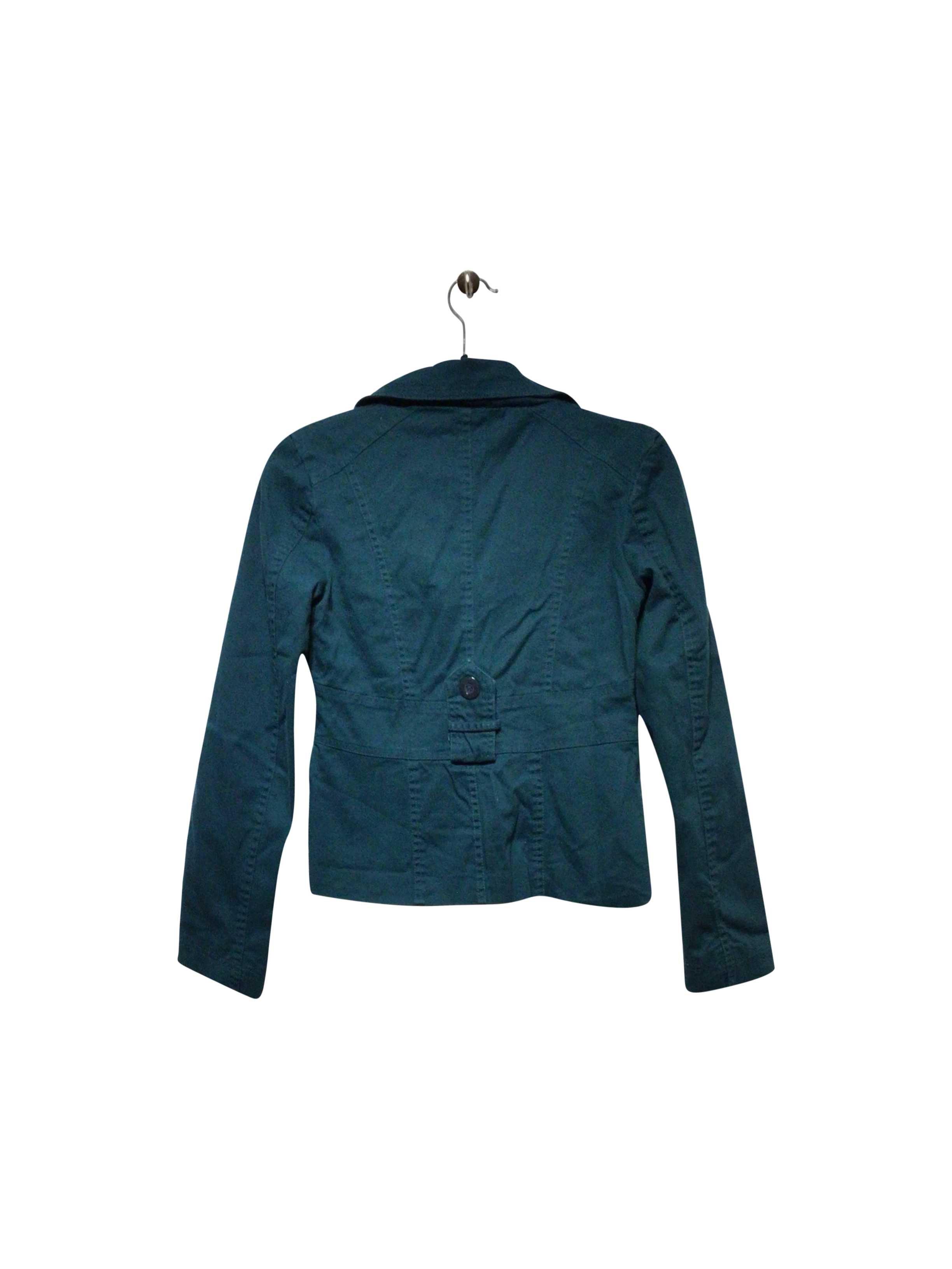 DO & BE Stylish Regular Fit Green Jacket - Size S