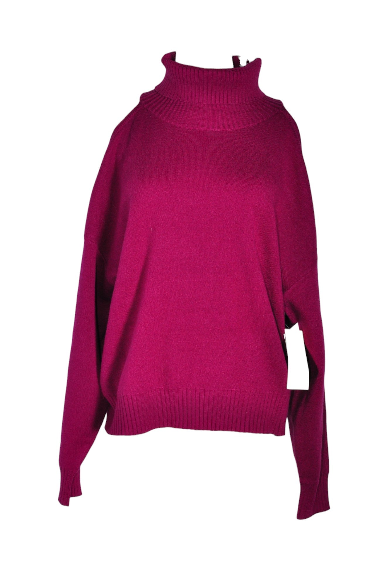 JUSTFAB Stylish Women's Red Turtleneck Top - Regular Fit, Size XL