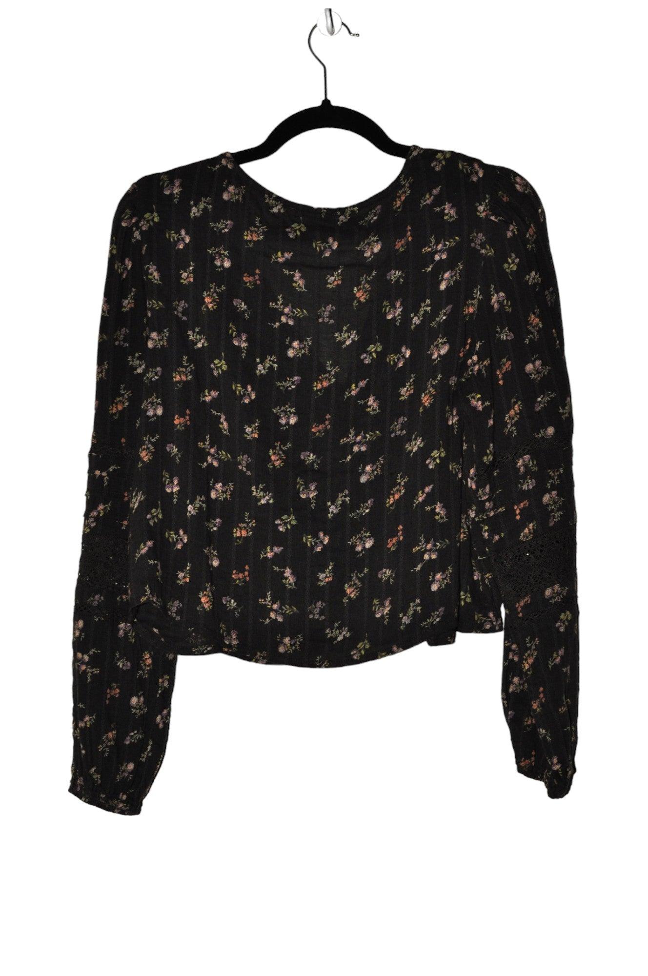 AMERICAN EAGLE Stylish Women's Regular Fit Black Blouse - Size S