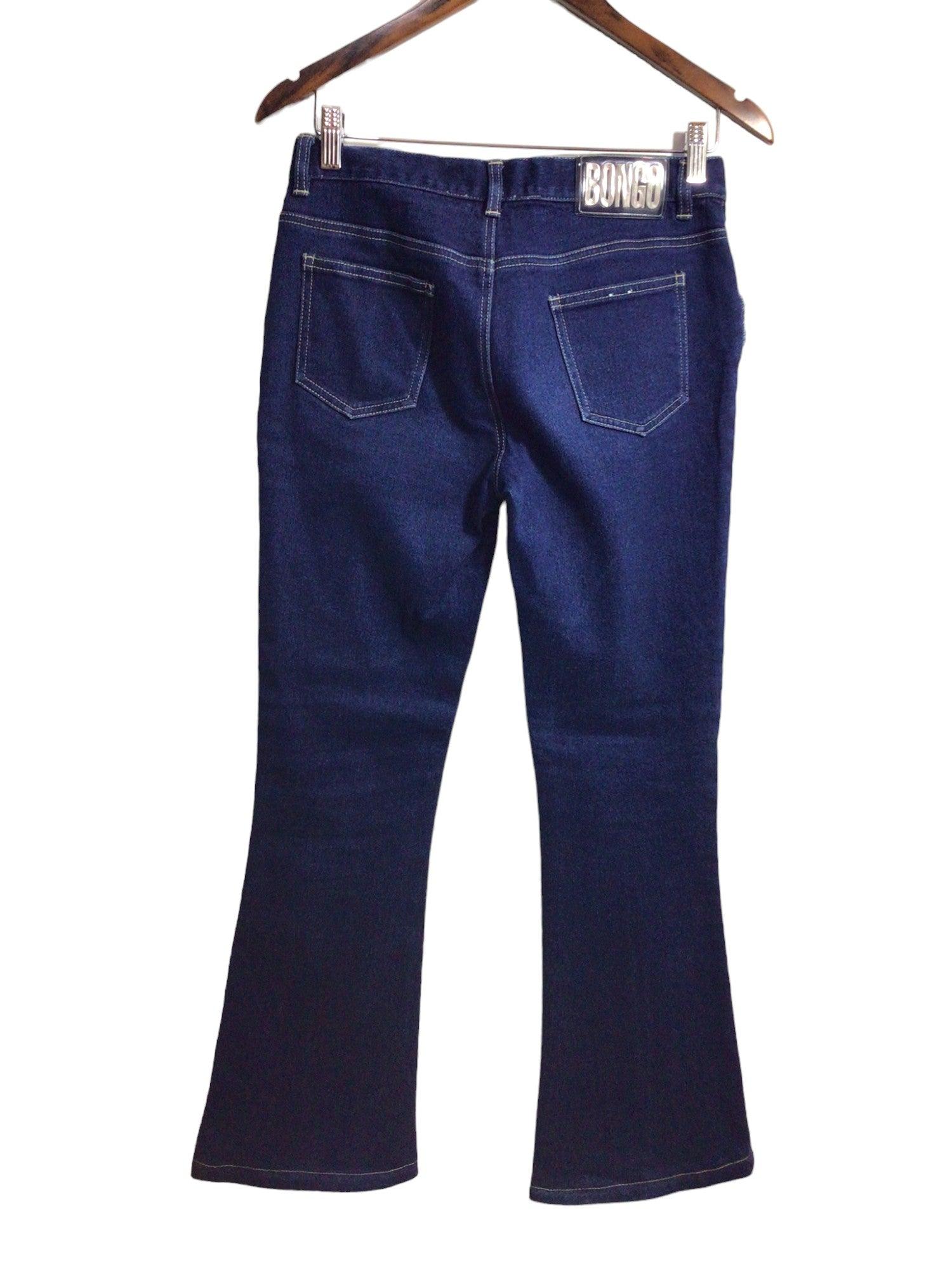 BONGO JEANS Stylish Women's Blue Straight-Legged Regular Fit Jeans - Size 7