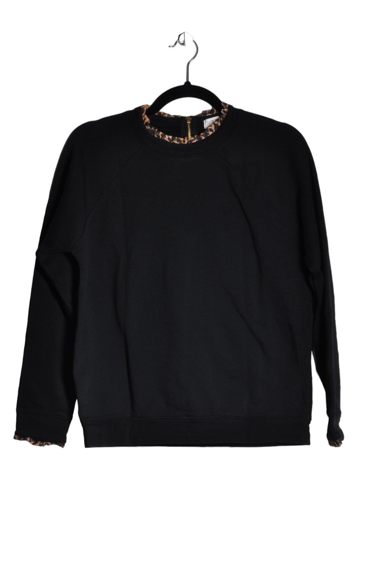 Stylish J. CREW Women's Regular Fit Long-Sleeve Black T-Shirt - Size M