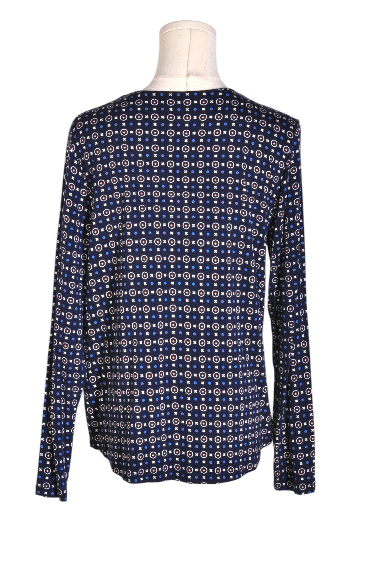 Stylish CLEO Regular Fit Blue Women's Blouse - Size L