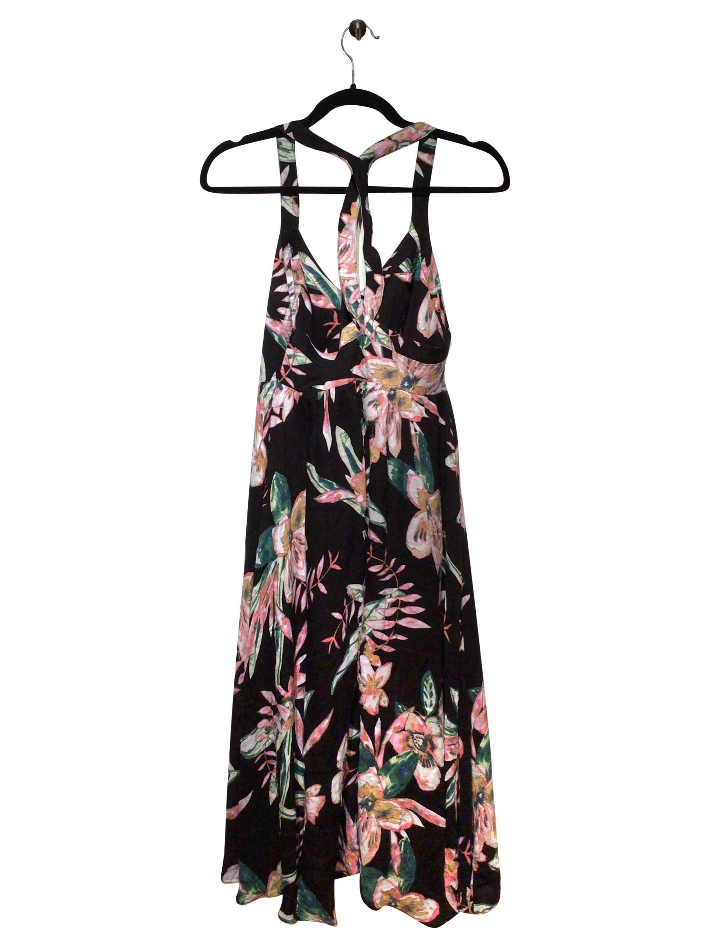 KINCHI Stylish Regular Fit Ankle-Length Black Shift Dress - Size 0