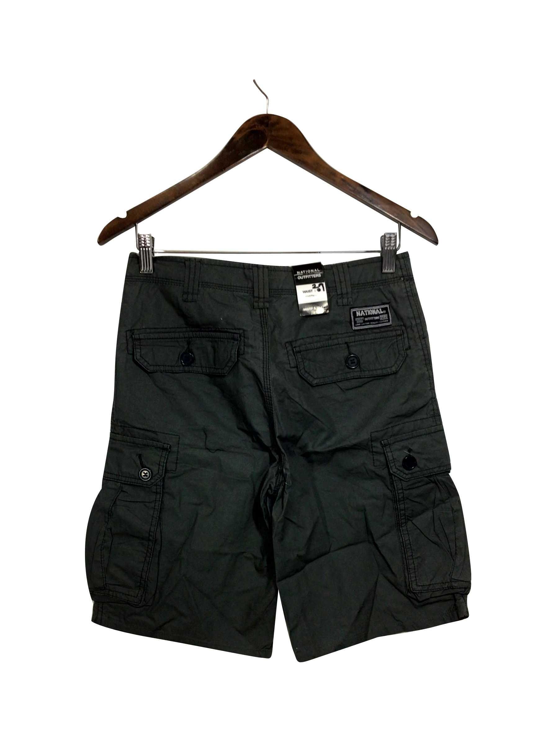 NATIONAL Stylish Regular Fit Green Pant Shorts - Size M