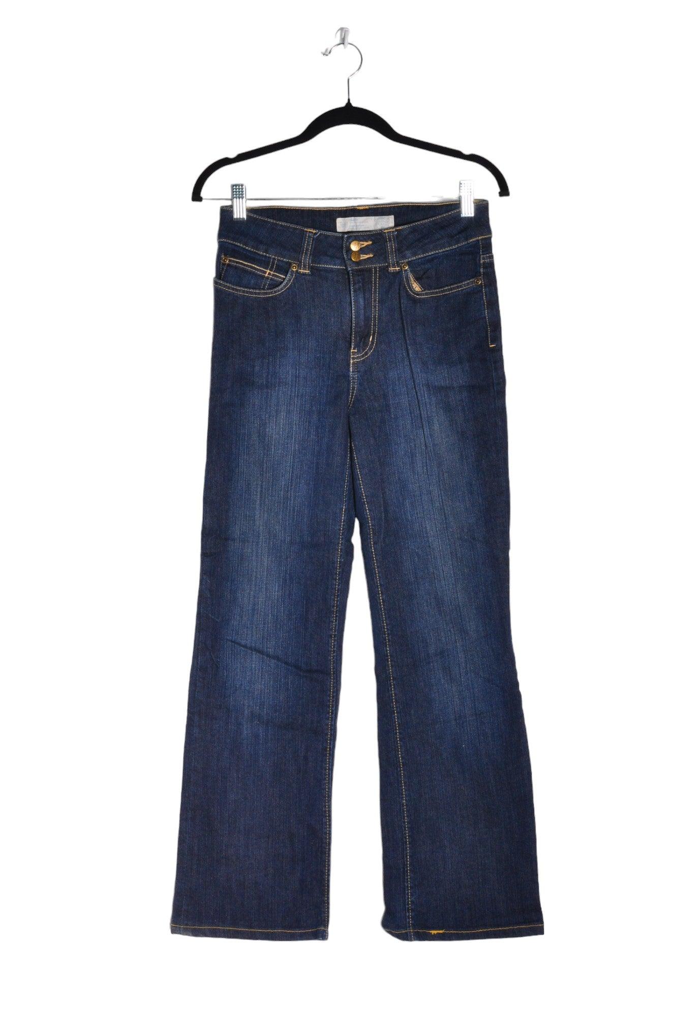 DENVER HAYES Stylish Women's Blue Regular-Fit Straight-Legged Jeans - Size 32