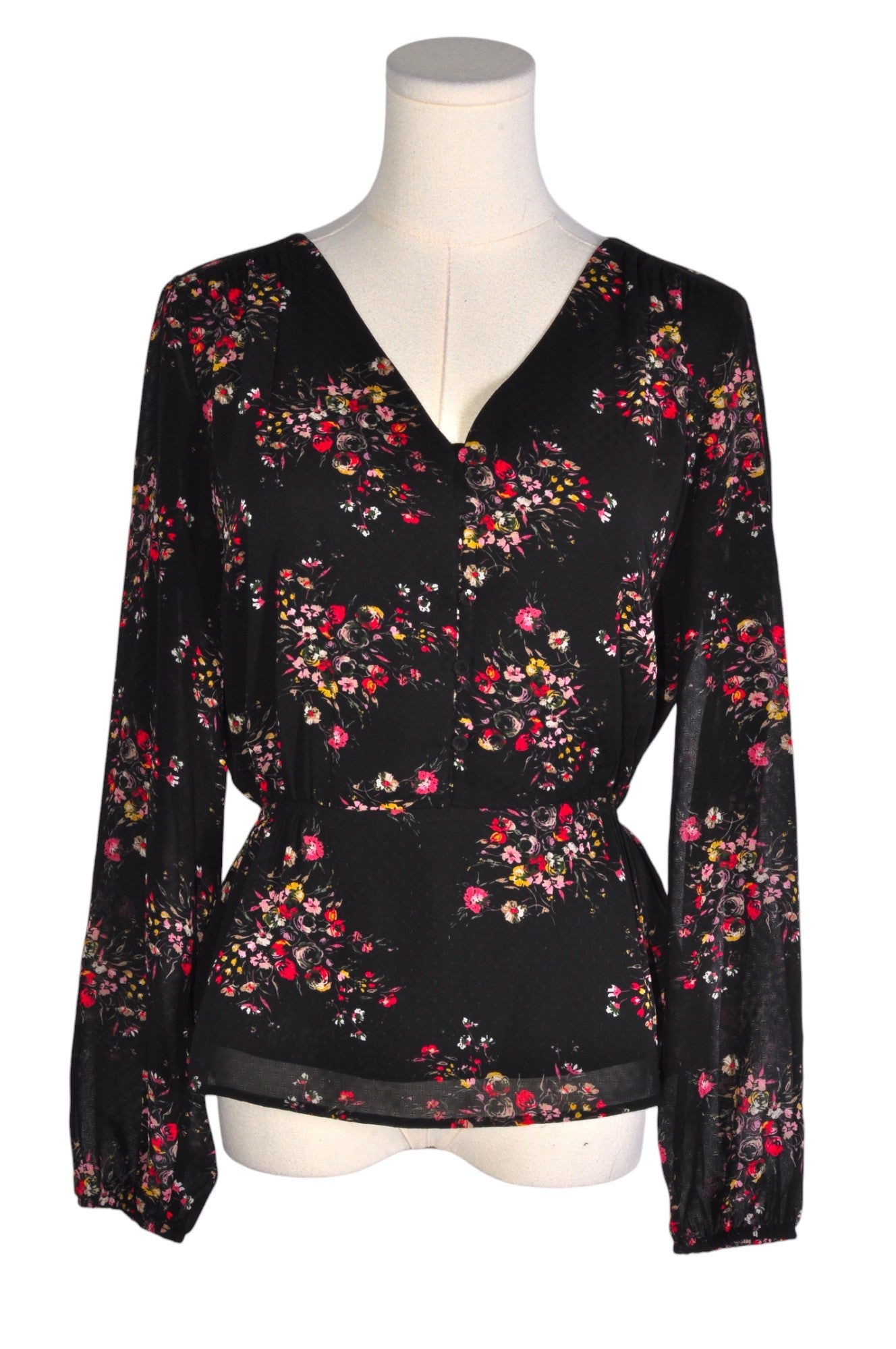 Stylish DR2 Women's Regular Fit Black Blouse - Size S