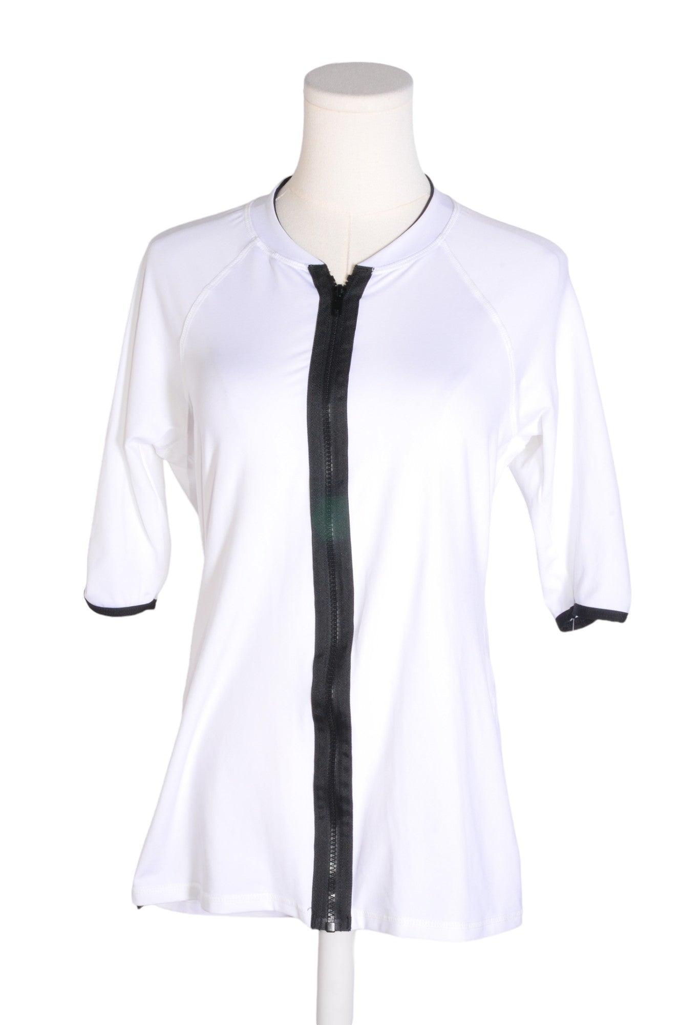 Stylish JAG Women's Regular Fit White Long-Sleeve T-Shirt - Size L