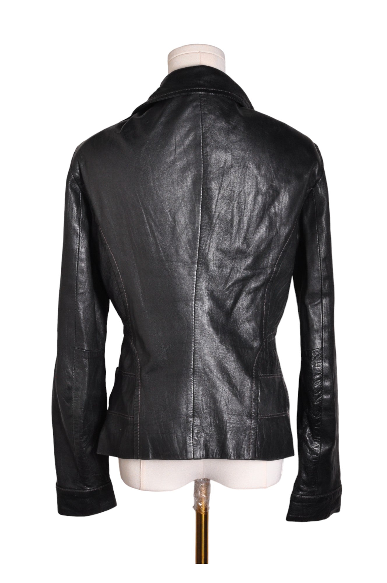 DANIER Stylish Regular-fit Second-hand Women's Black Coat - XS