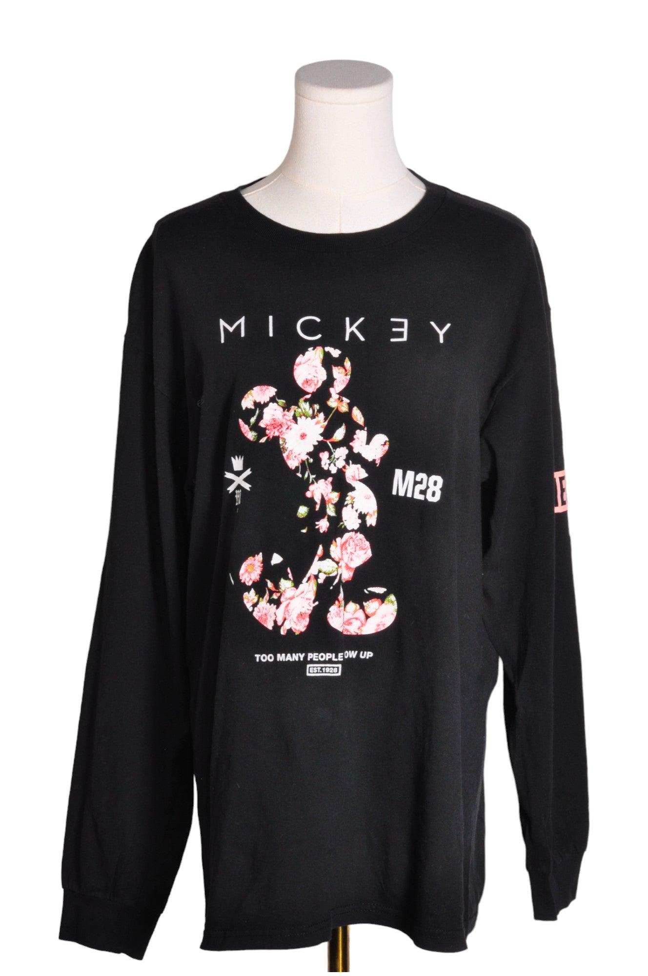 Gorgeous DISNEY Women's Regular Fit Black Long - Sleeve T - Shirt - Size L