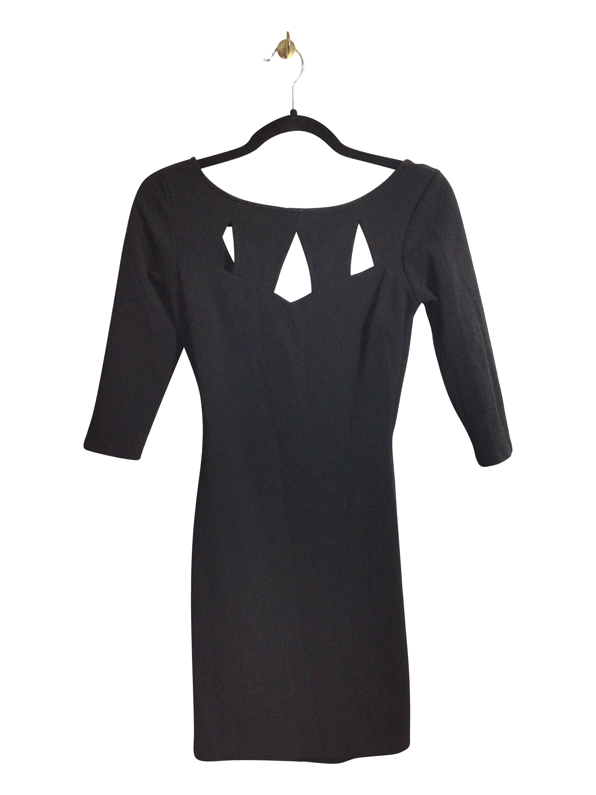 MYSTIC Stylish Women's Regular Fit Black Bodycon Dress - Size S