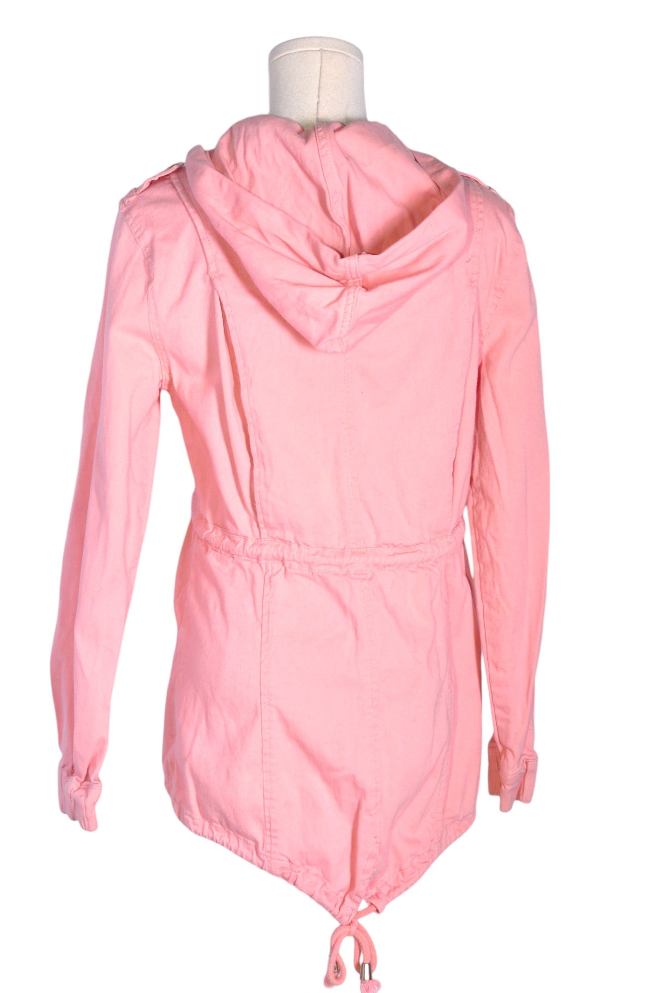 DESIGN LAB Stylish Pink Regular Fit Women's Coat - Size S