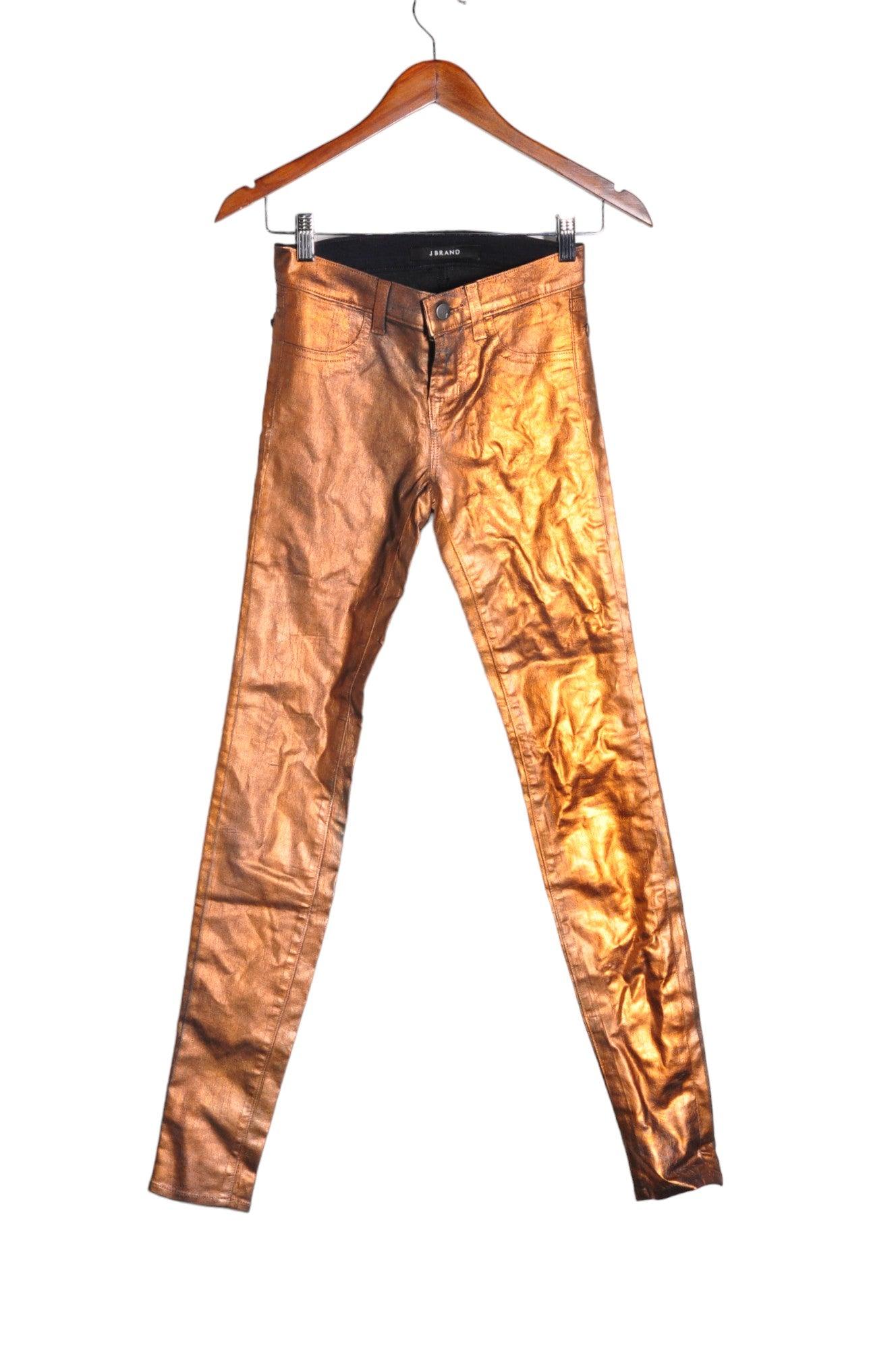 J. BRAND Stylish Women's Regular Fit Brown Work Pants - Size 23
