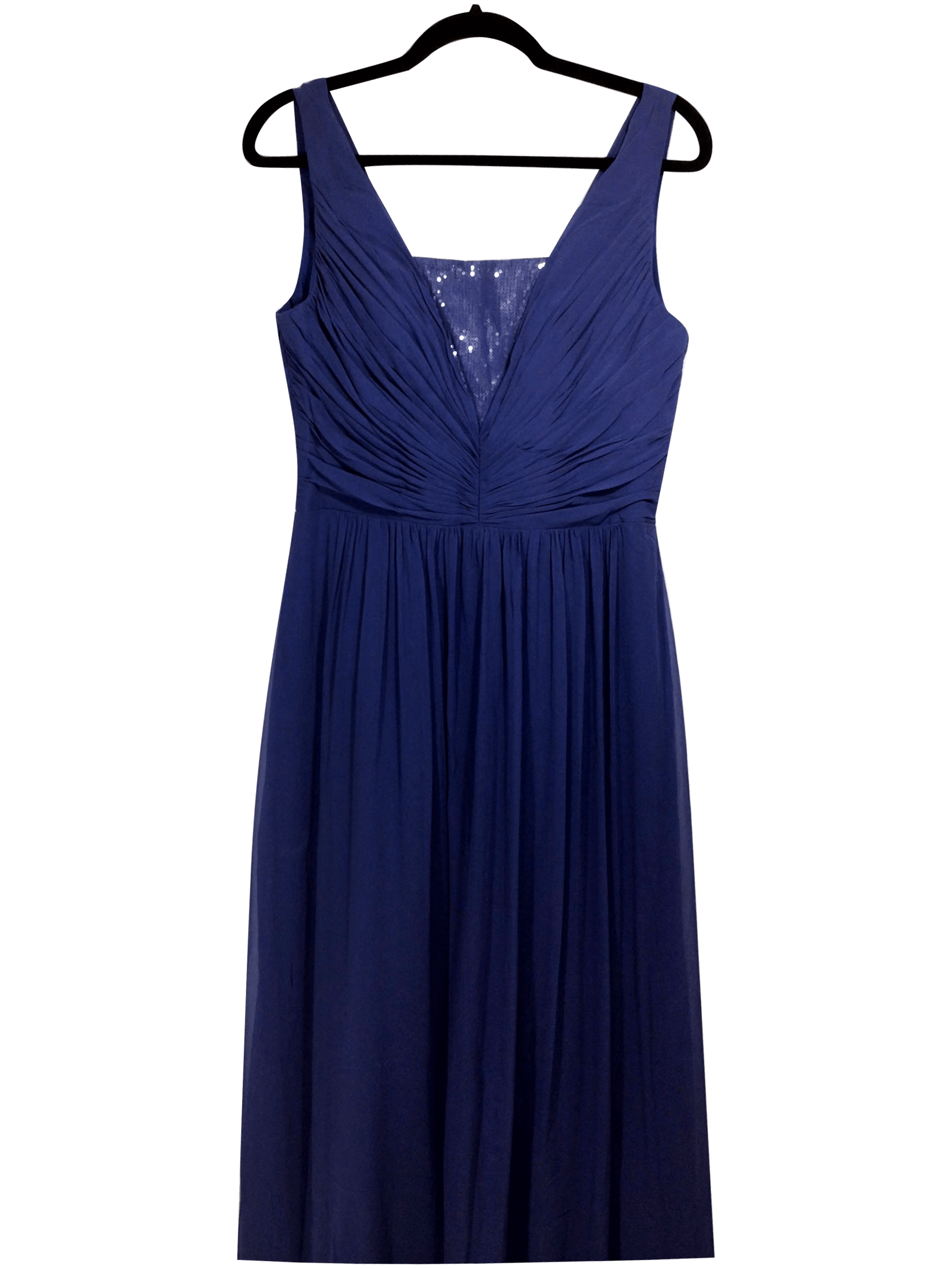 DESSY COLLECTION Stylish Regular Fit Blue Maxi Dress - Size M