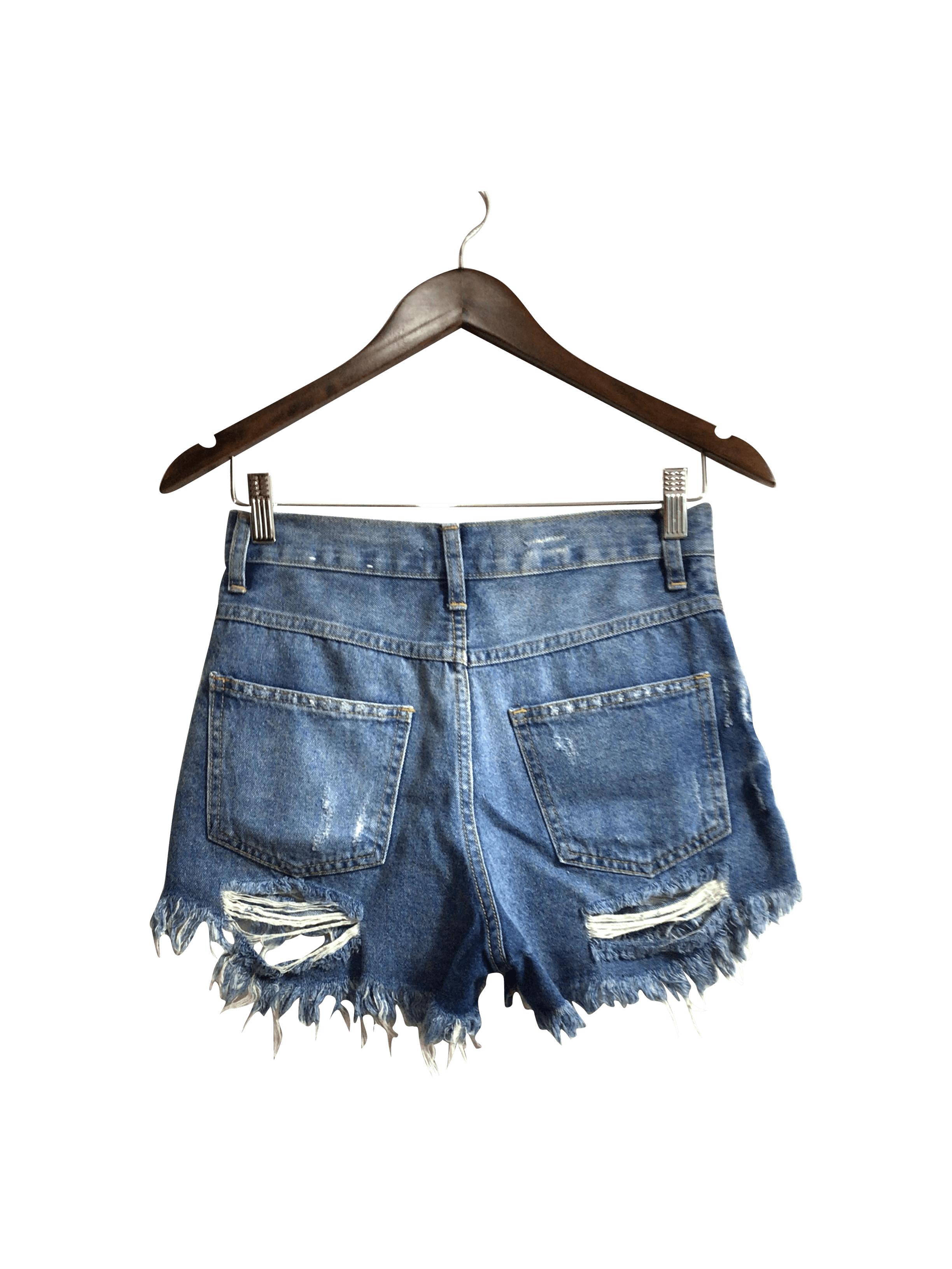 JUST USA Stylish Women's Blue Regular Fit Denim Shorts - Size S
