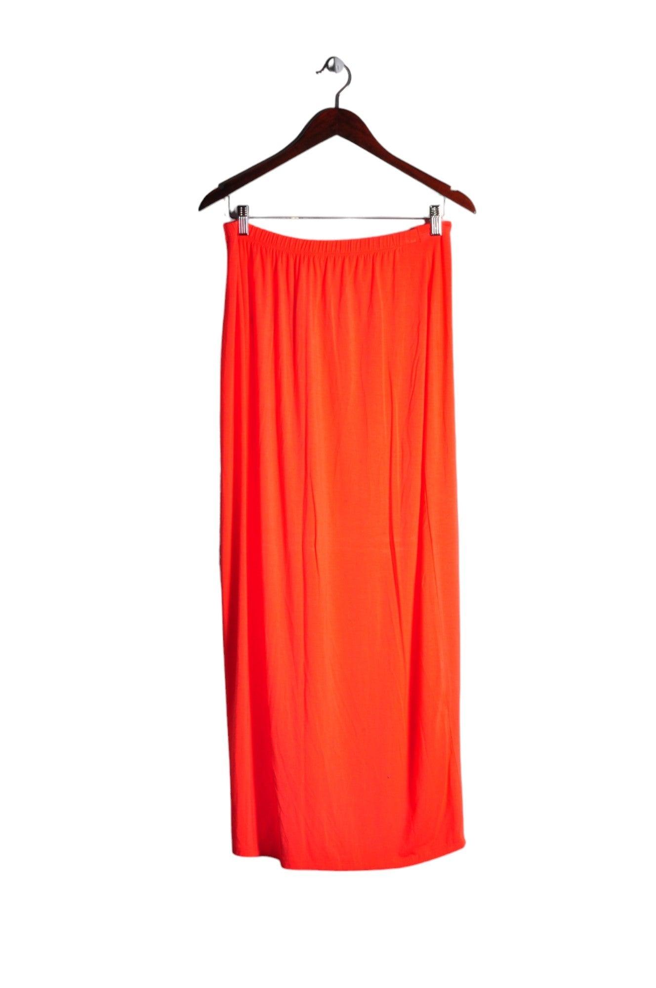 KOY RESORT Stylish Orange Women's Casual Regular Fit Skirt - Size L