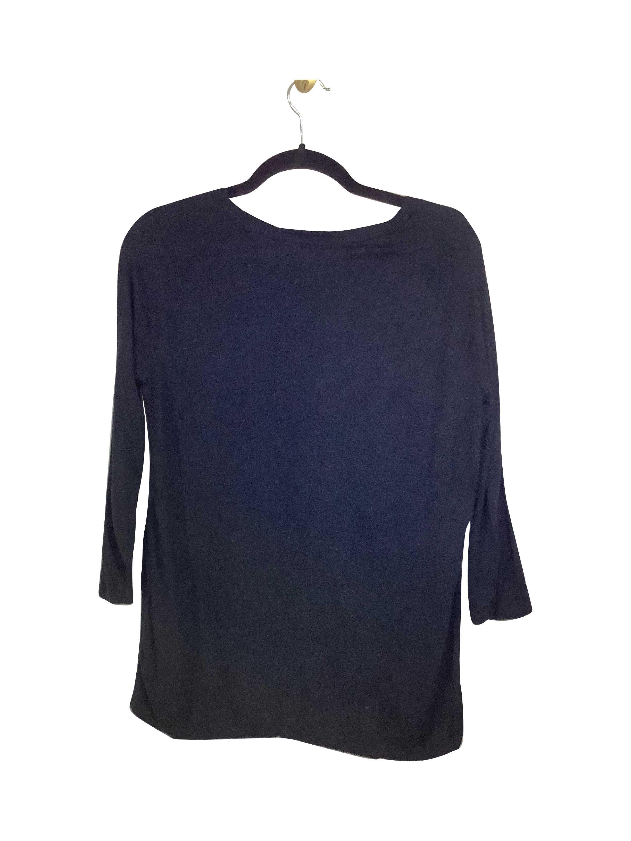 Stylish DYNAMITE Regular Fit Black Long-Sleeve T-shirt - Size XS