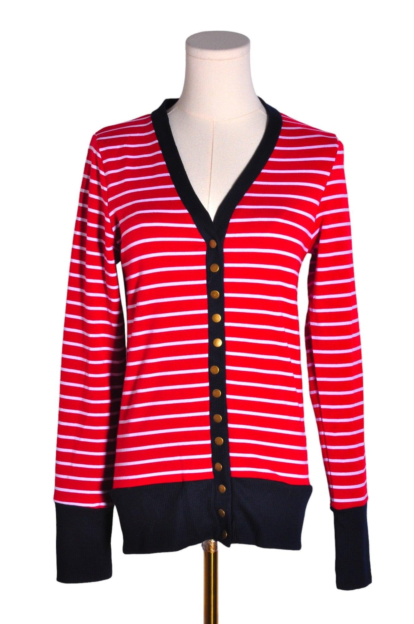 COCO & MAIN Stylish Women's Red Regular Fit Button Down Tops - Size M