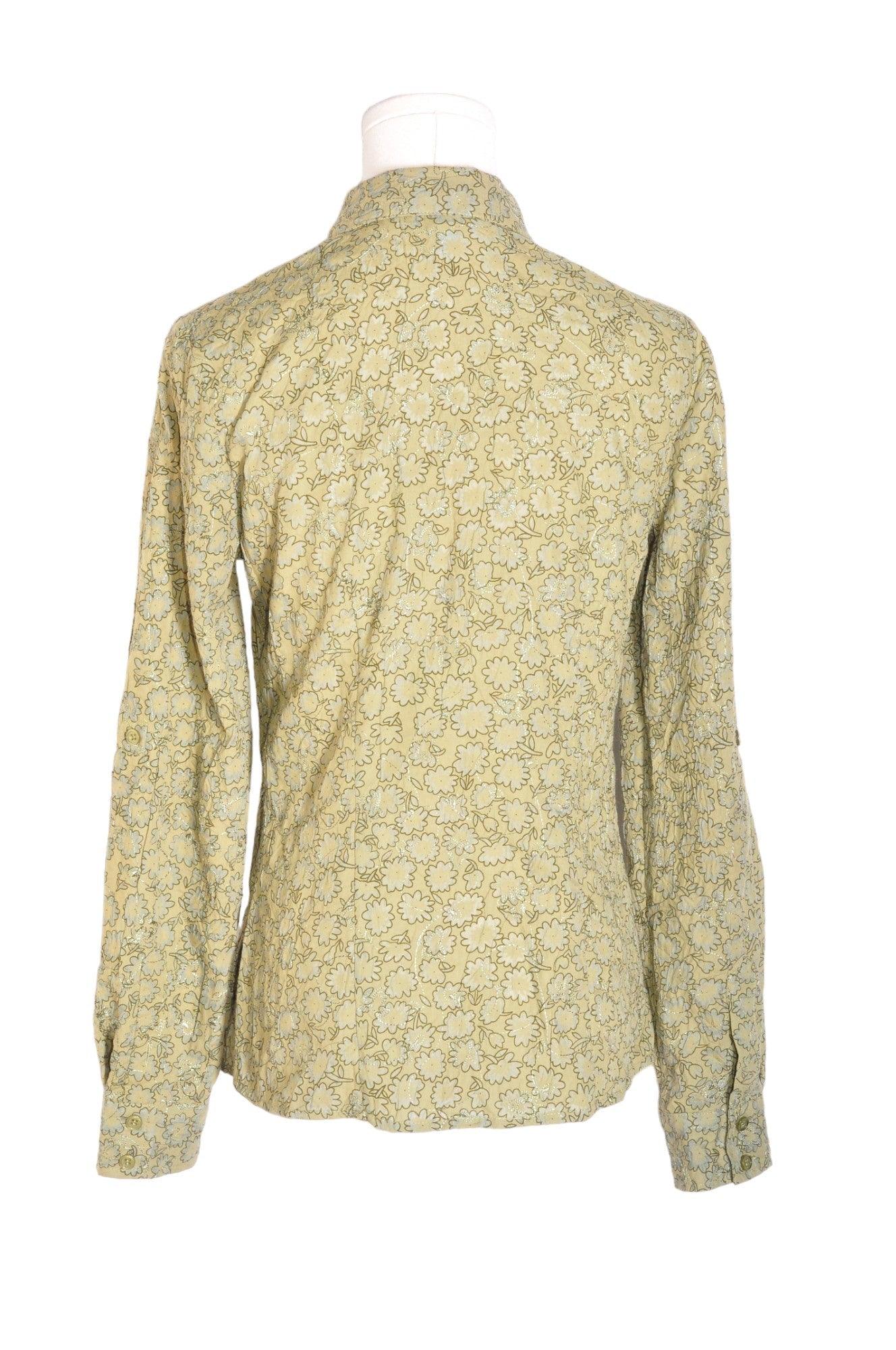 Stylish JESSICA Women's Green Regular Fit Button Down Tops - Size 4