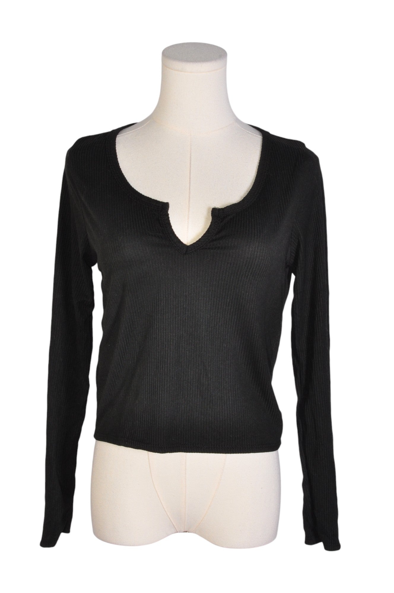 Stylish BRIT & BRI Women's Regular Fit Black Blouse - Size XL