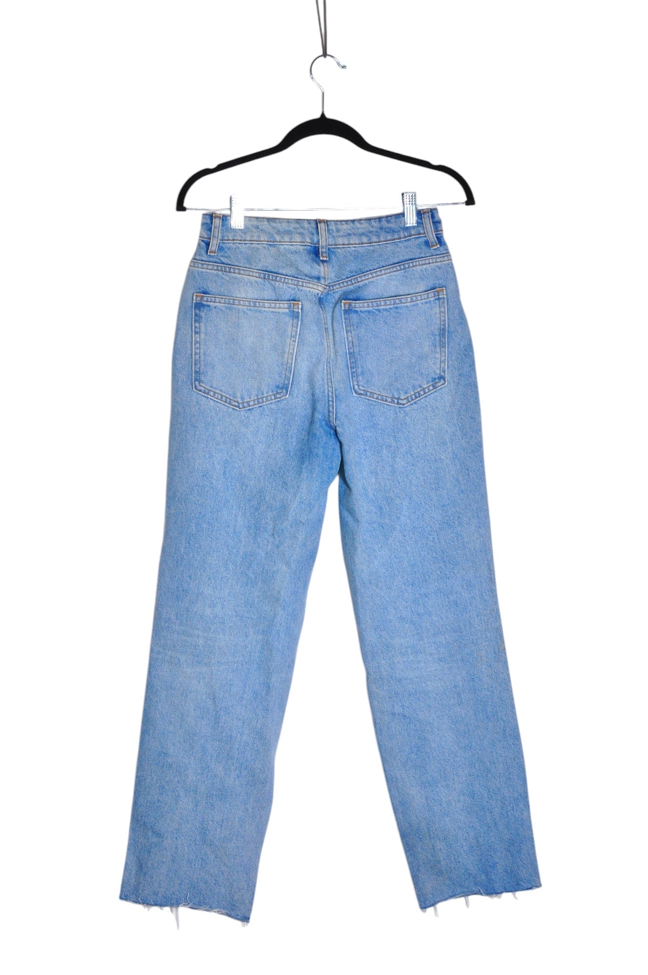 Stylish DOEN Women's Blue Regular-Fit Straight-Legged Jeans Size 25