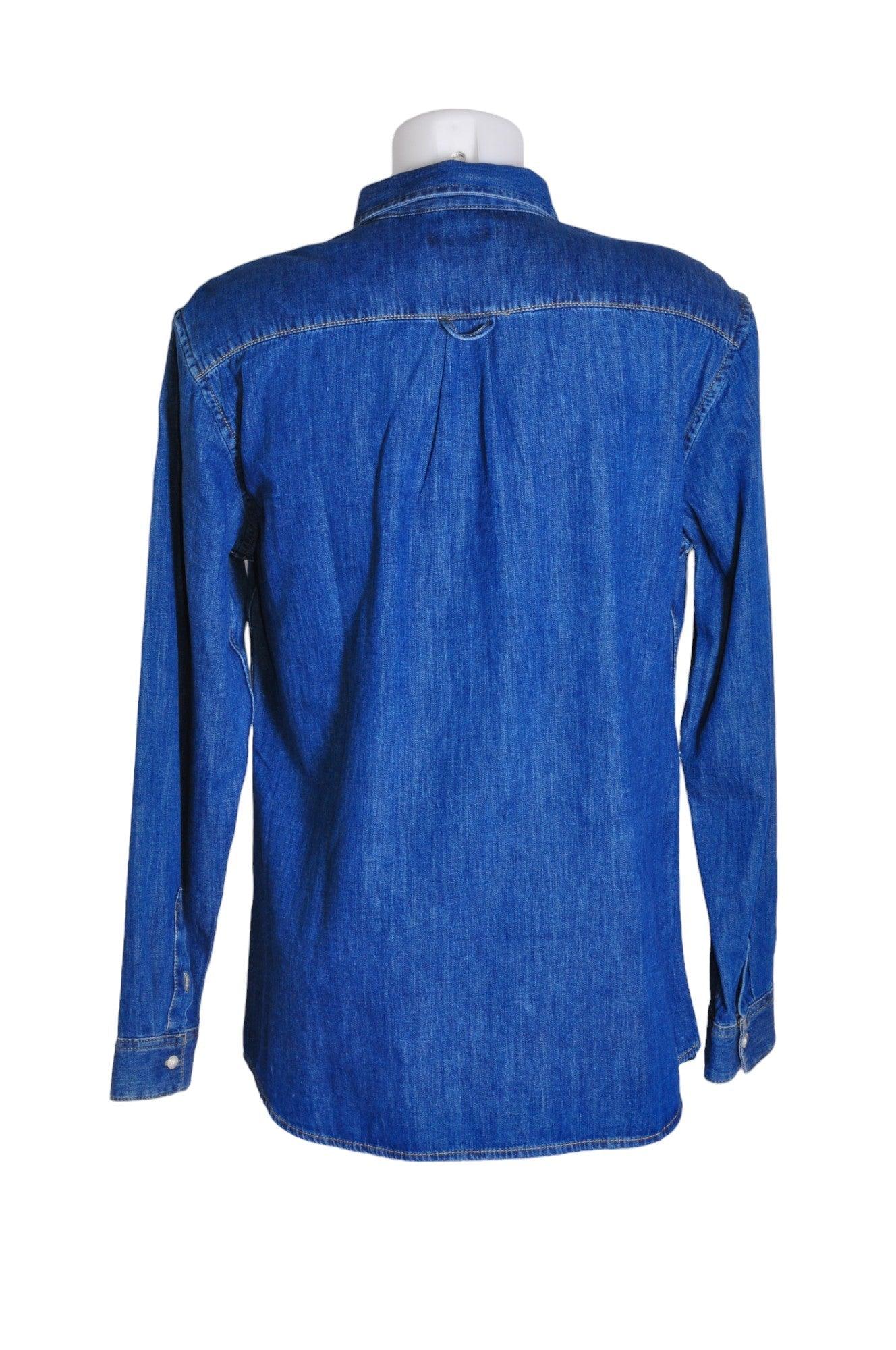 JACK AND JONES Men's Blue Regular Fit Denim Tops - XL: Stylish Second - Hand Option