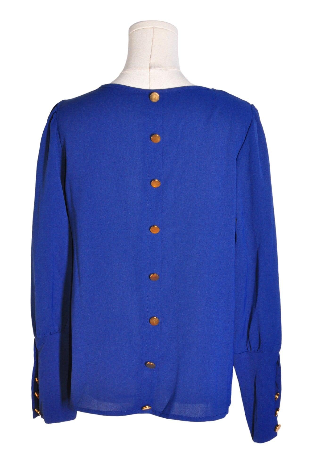 Stylish NIAY Blue Regular-Fit Women's Blouses in Size M