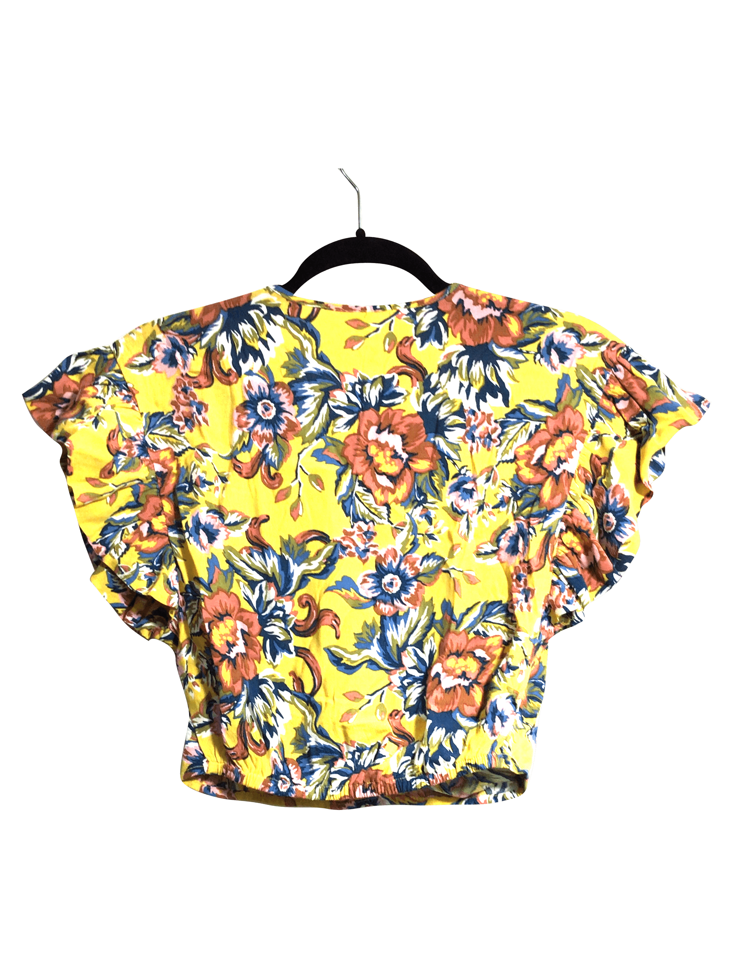 Stylish BP Women's Yellow Regular Fit Crop Tops - Size XS
