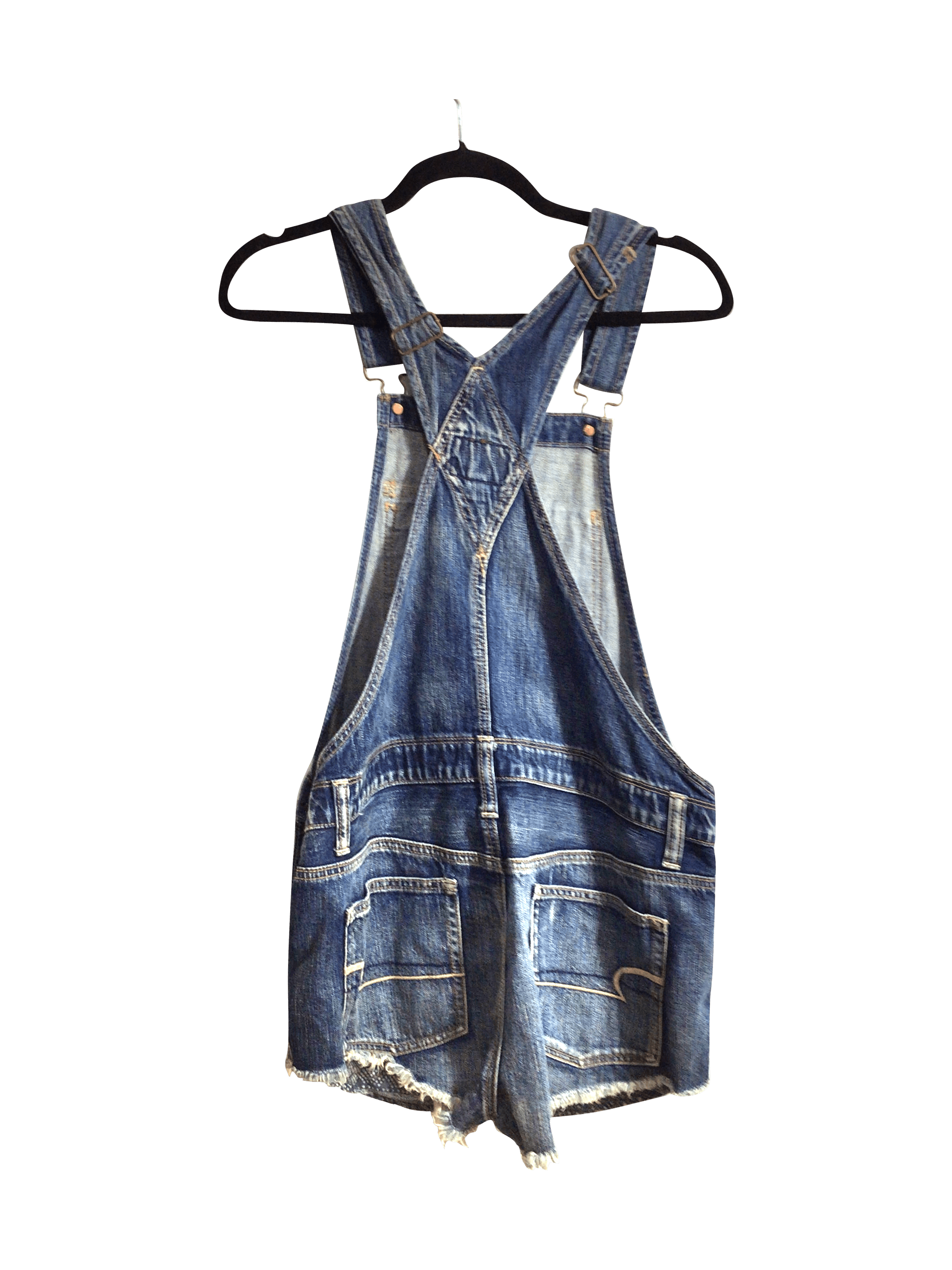 Stylish AMERICAN EAGLE Women's Blue Regular Fit Overalls - Size S