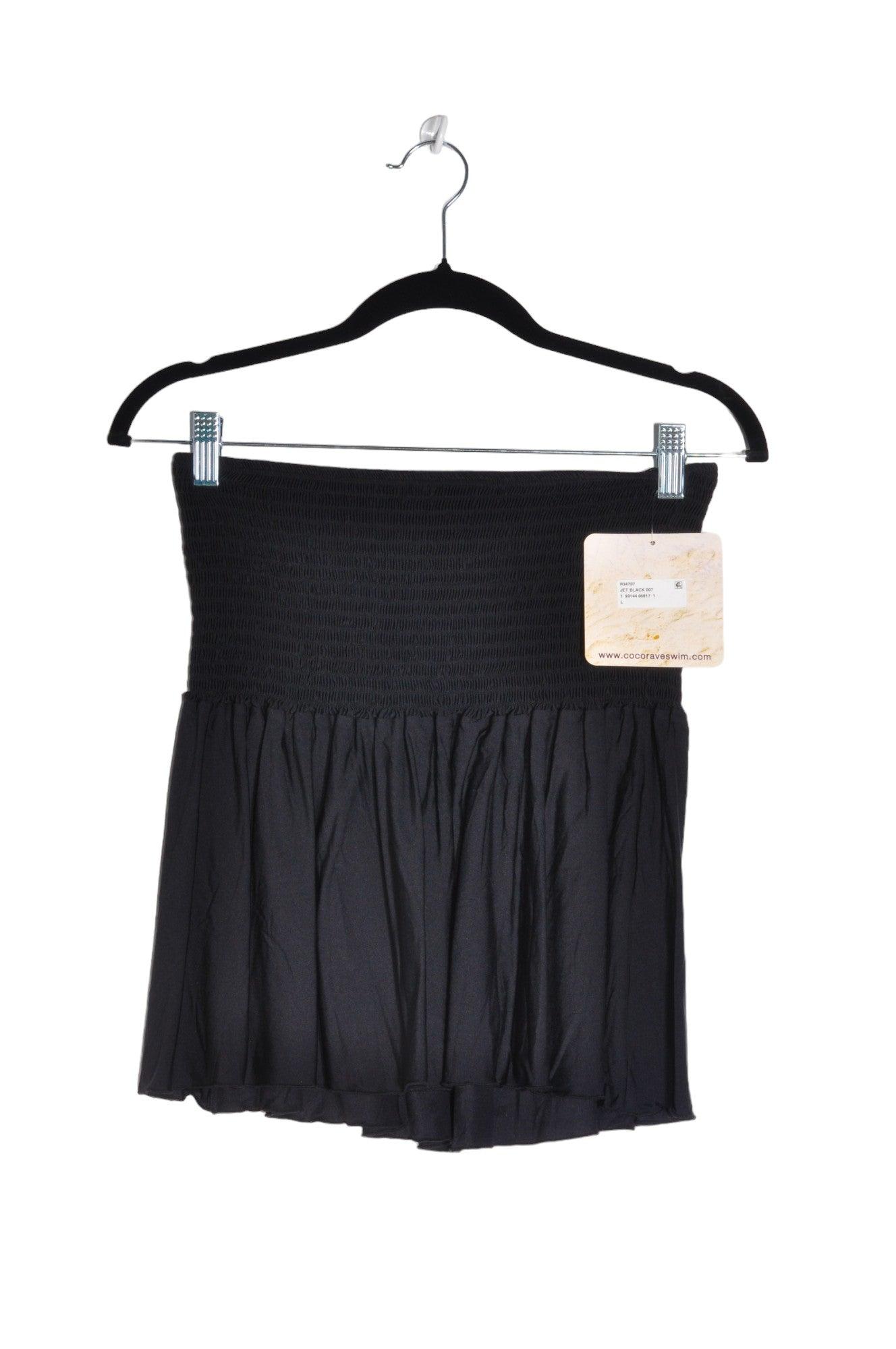 COCO RAVES Stylish Women's Black Regular-Fit Casual Skirt - Size L