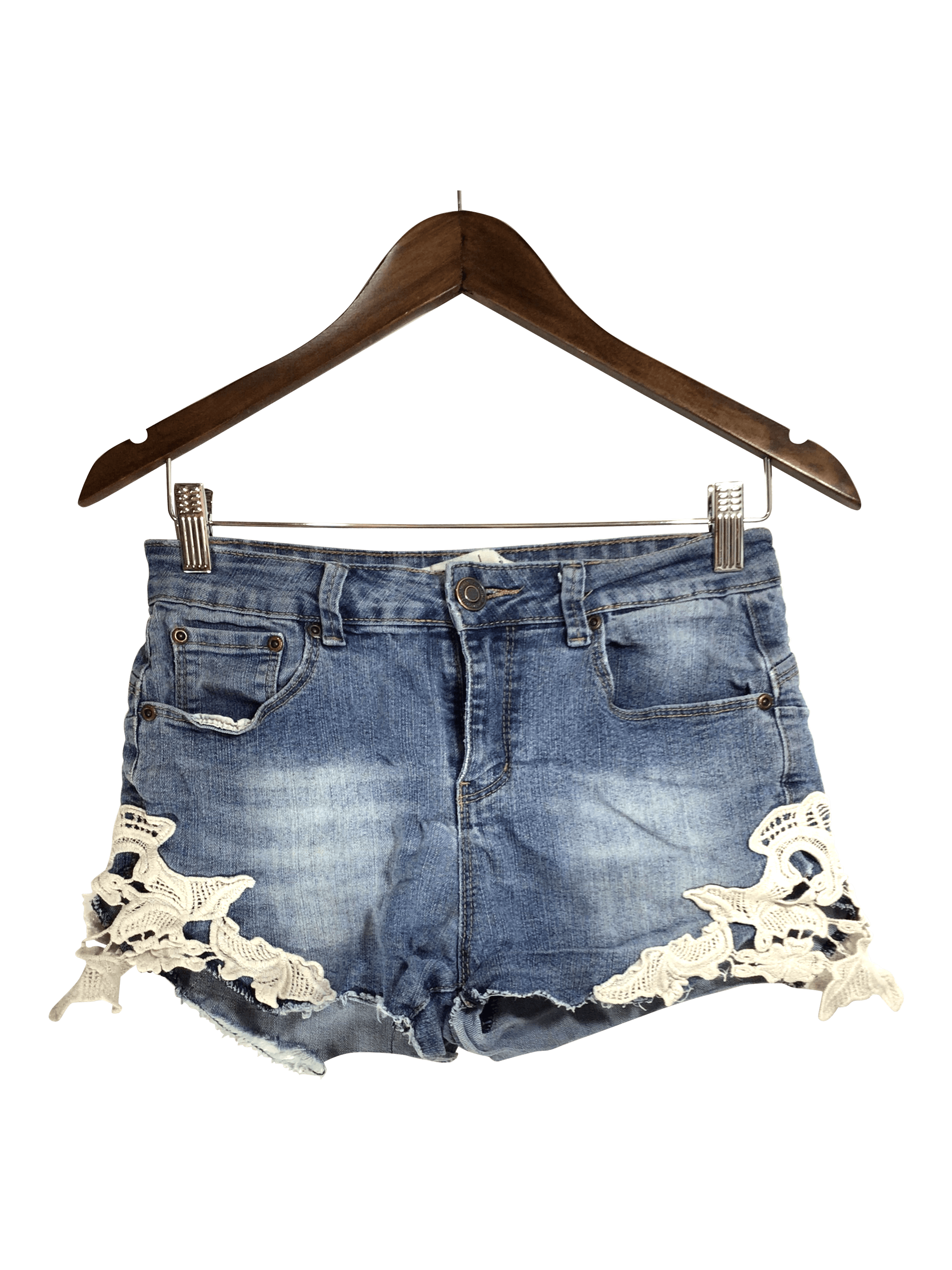 BLUENOTES Stylish Blue Regular Fit Women's Denim Shorts - Size 2