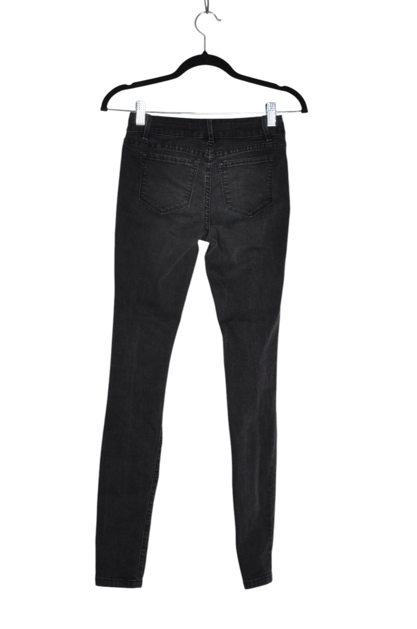 Stylish BRAZIL Women's Straight-Legged Regular Fit Black Jeans - Size XS