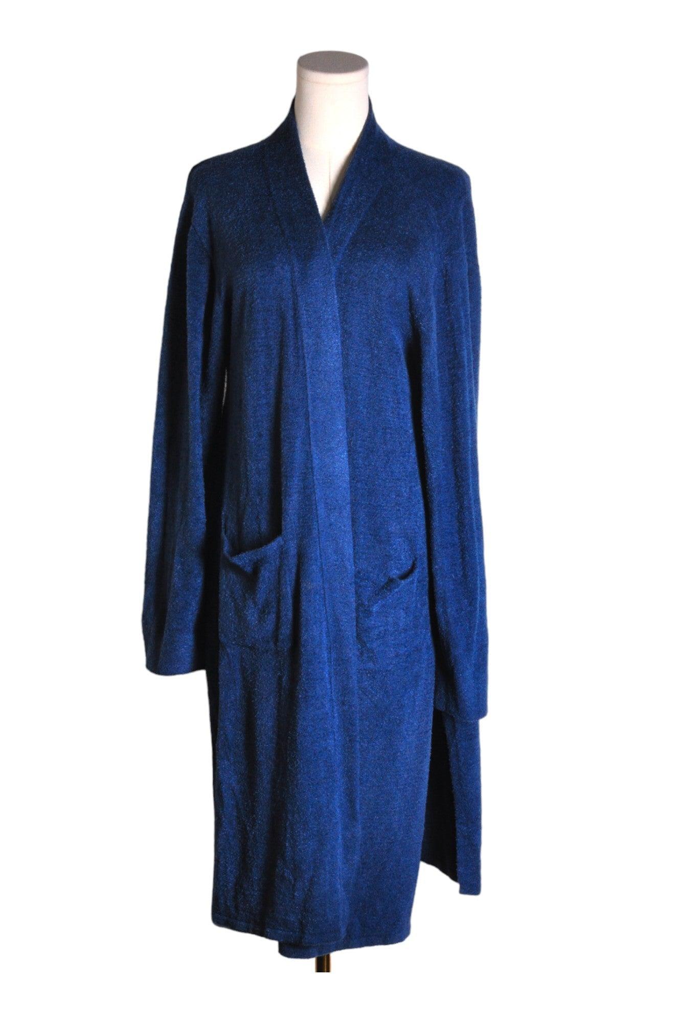 Stylish KNIX Women's Blue XL Regular-Fit Lingerie Robe