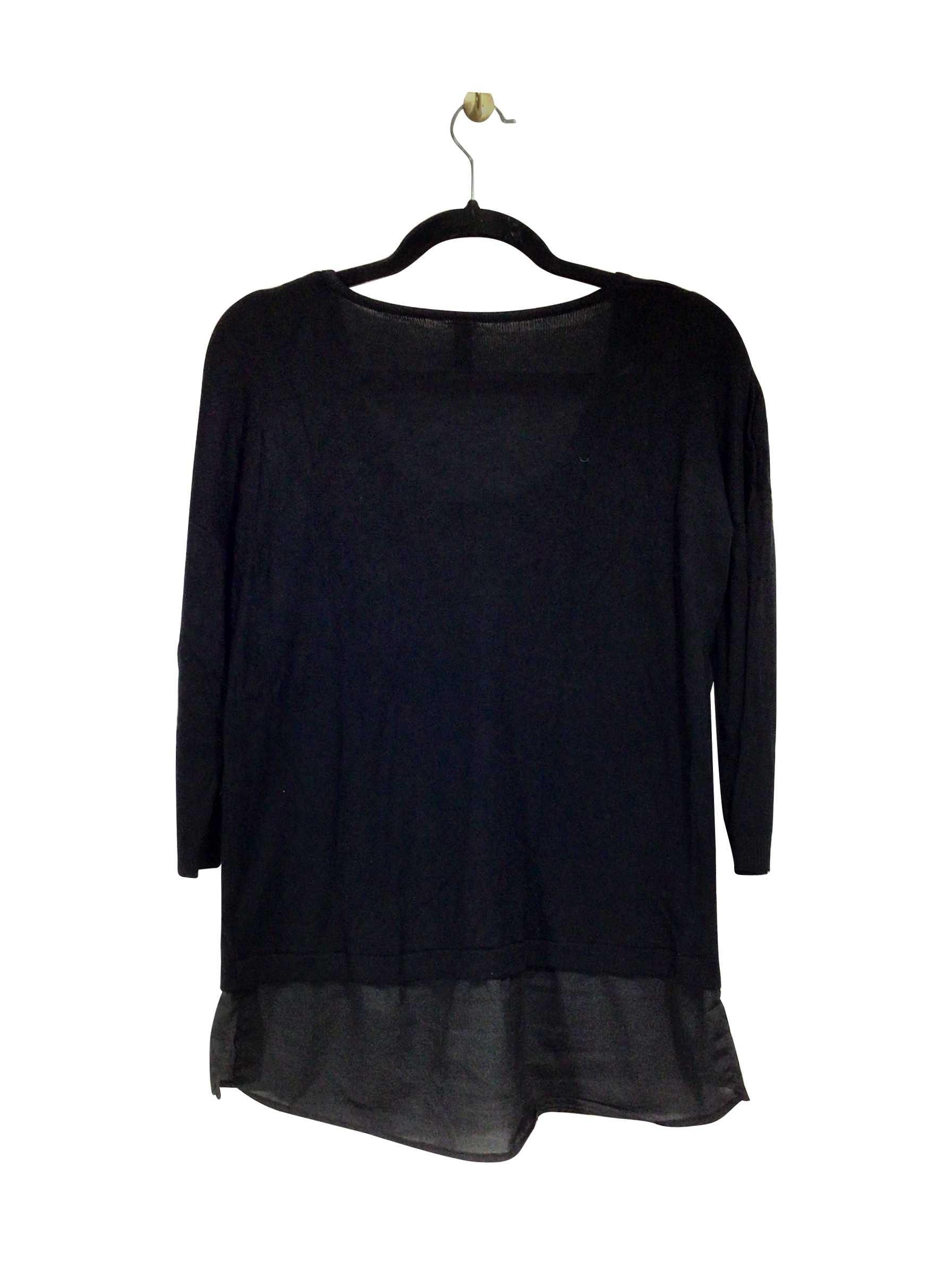 JESS Stylish Regular Fit Black Blouse - Size S